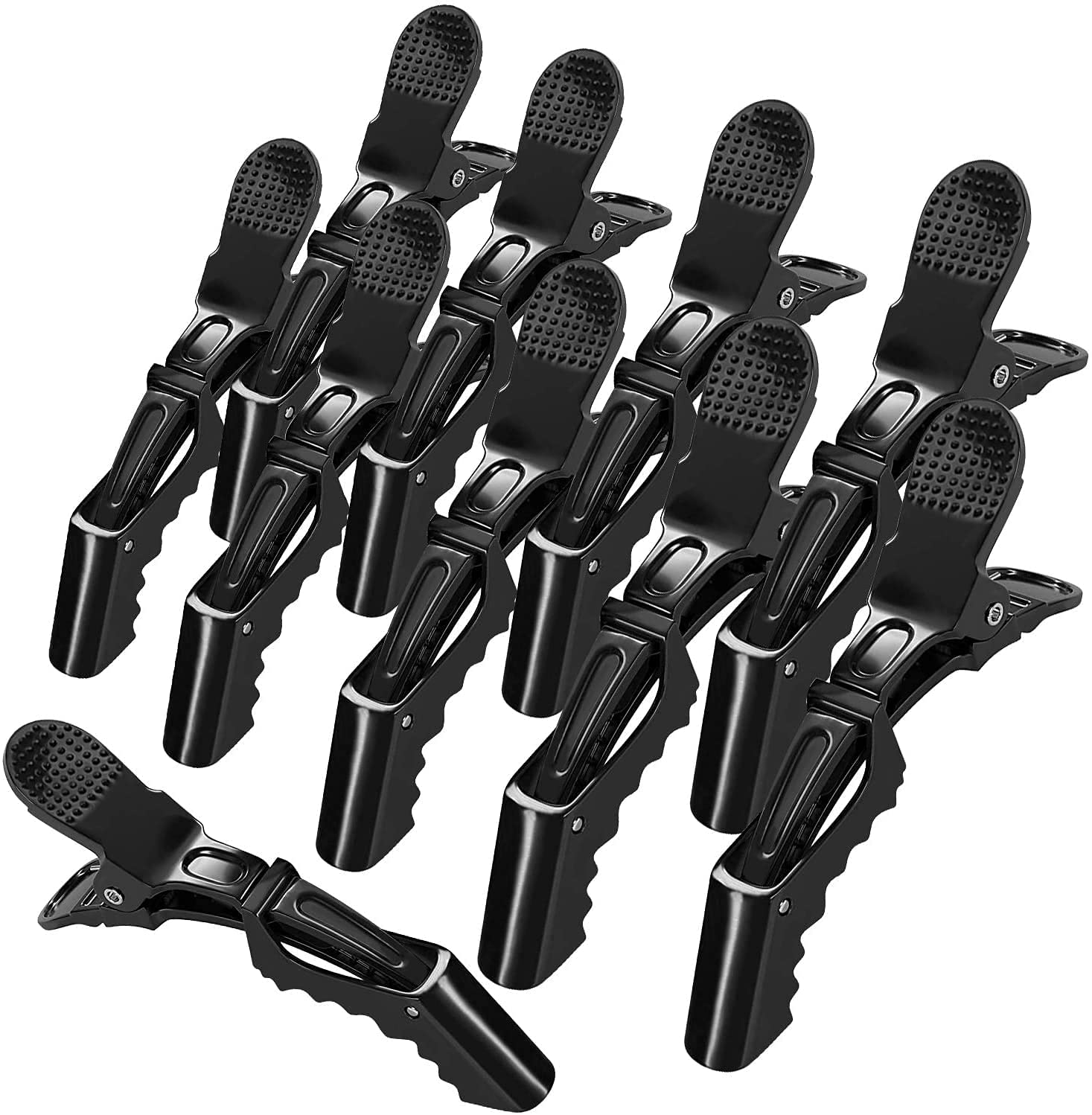 Professional Hair Styling Comb Set with Sectioning Clips – 16-Piece Barber & Salon Comb Kit for Cutting, Styling, Parting & Detangling – Heat-Resistant Combs + 6 Alligator Hair Clips for Women & Men