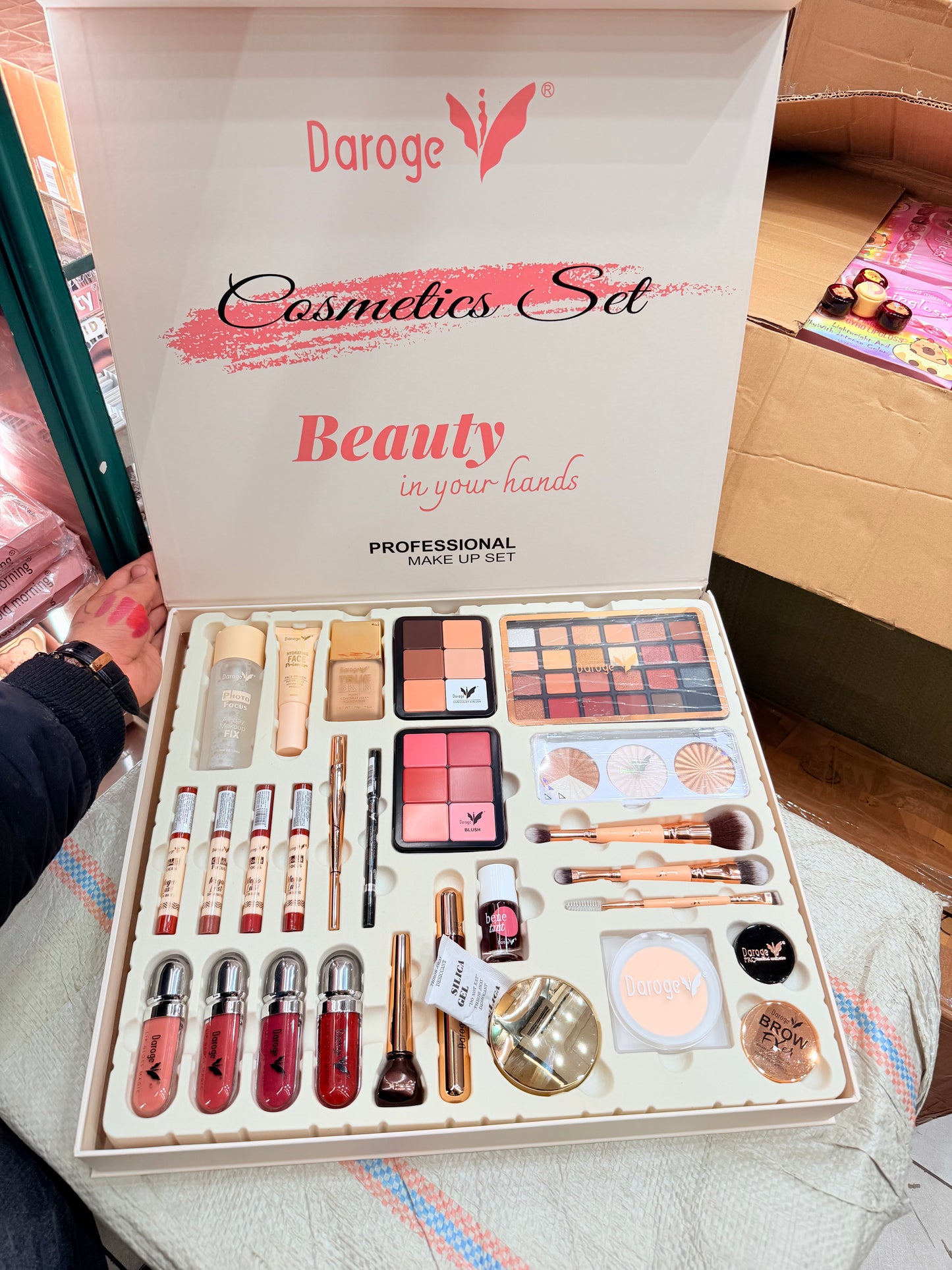 Daroge Professional Make Up Set 21 In 1 | Complete Full Face Makeup Kit