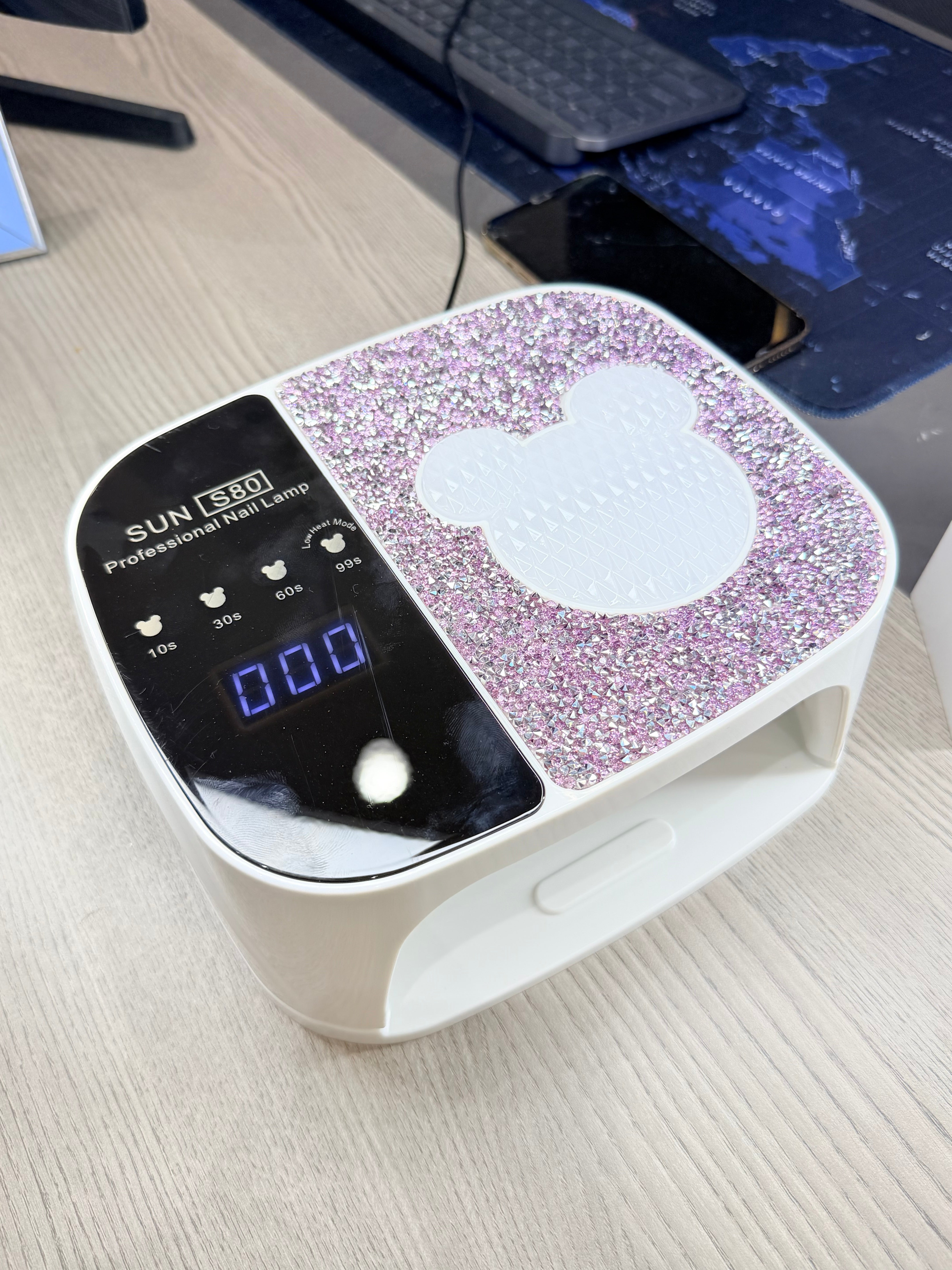 Professional Nail Art Combo Kit – 168W UV/LED Lamp + 50000 RPM Nail Drill + Moonlight 75 CMS Lamp | Salon Setup Combo