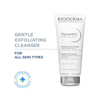 Bioderma Pigmentbio Foaming Cream Face Wash 200ml – Brightening Cleanser for Dark Spots & Uneven Skin Tone