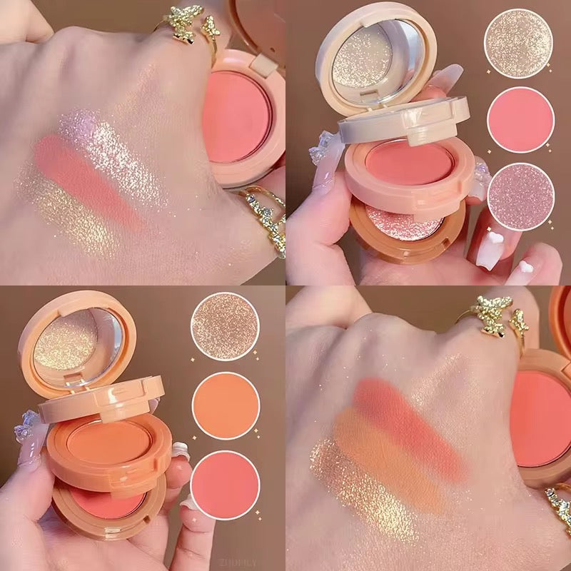 3in1 Highlighter + Blusher Travel Friendly 🐥😍
