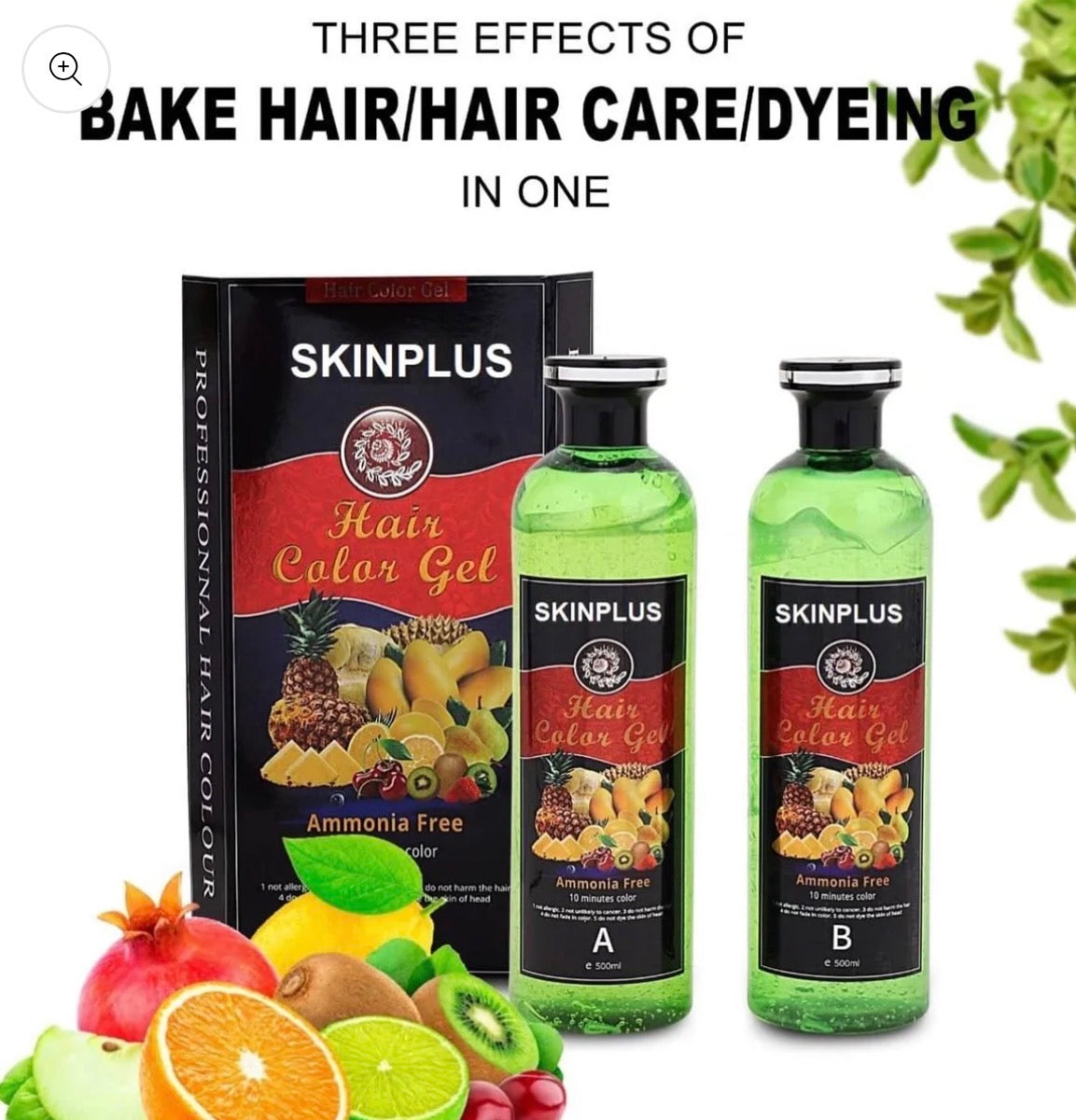 NEW SKINPLUS GEL HAIR COLOR - Fruit Vinegar HAIR AND BEARD COLOR - DO NOT TOUCHES THE SCALP (PRICE HIKED DUE TO SURGE DEMAND) 📈