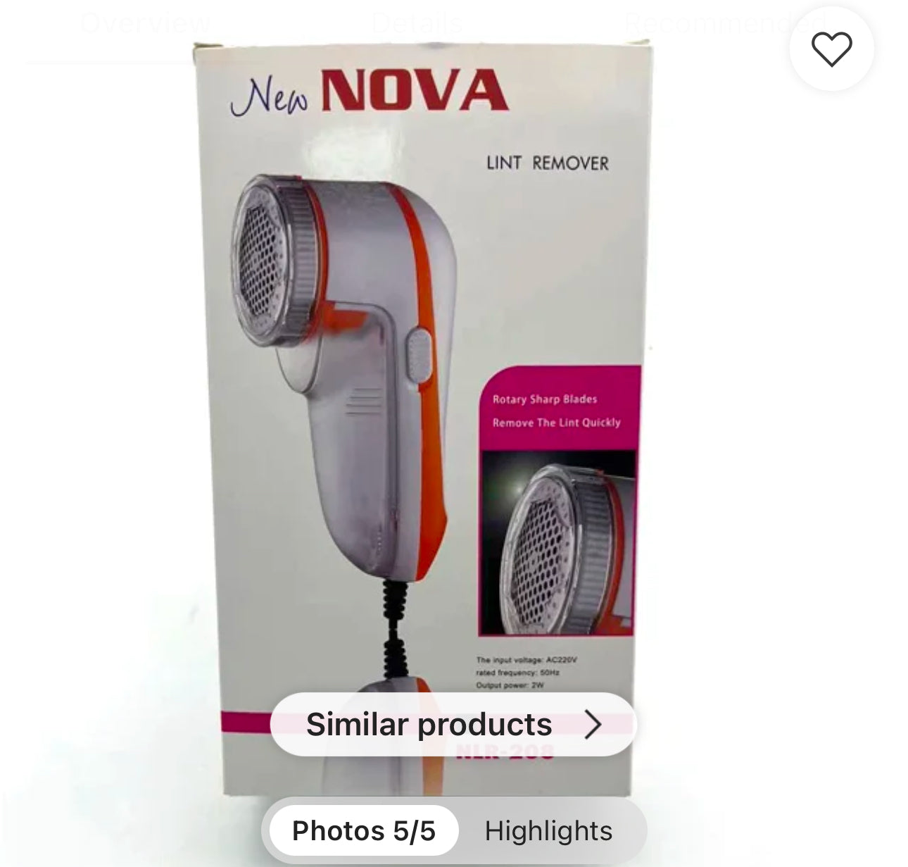 New NOVA LINT REMOVER