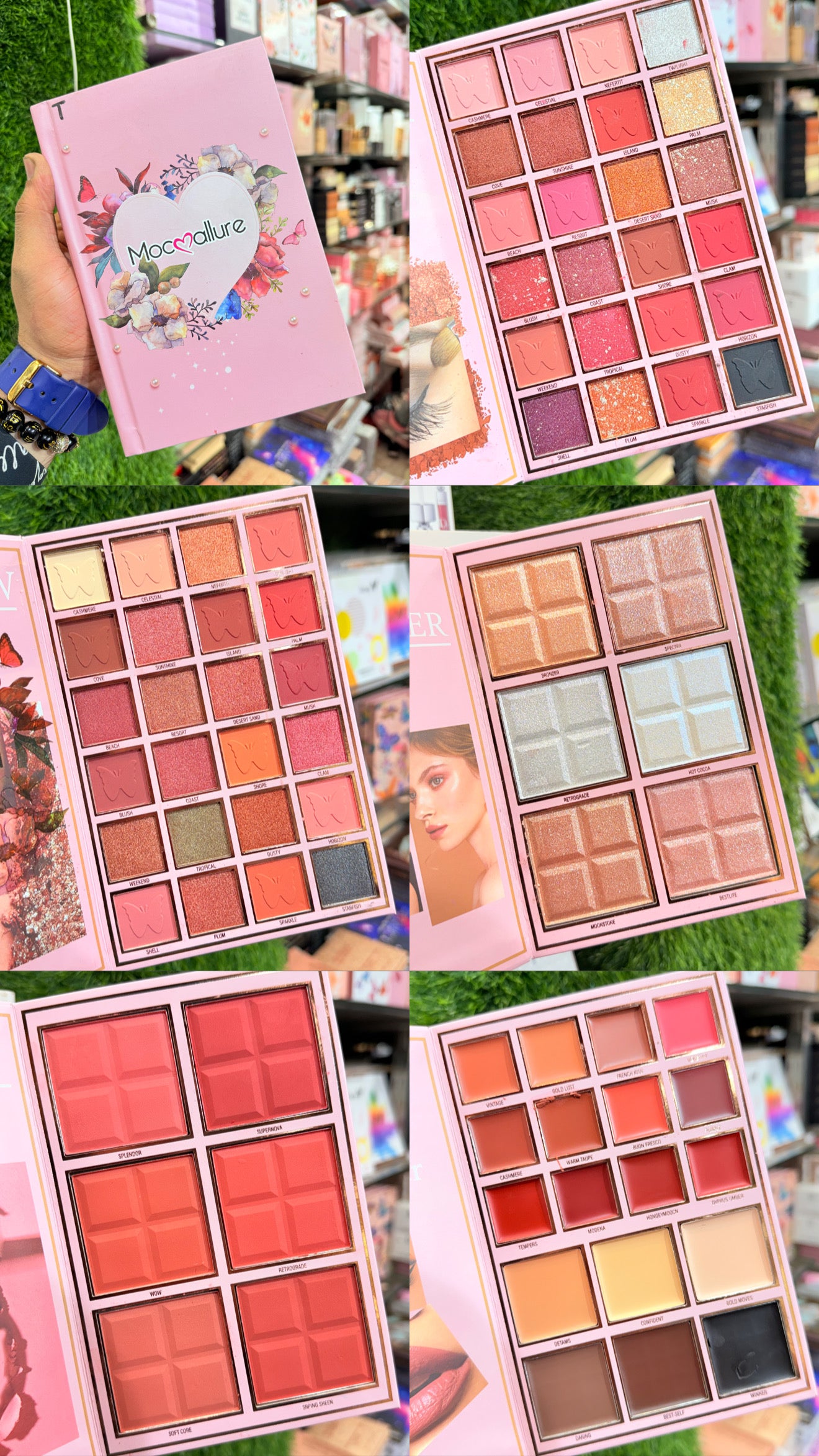 MAKEUP DUO YEAR END SALE Valentine Makeup Book 5 Page + PRO BRUSH SET 15PCS