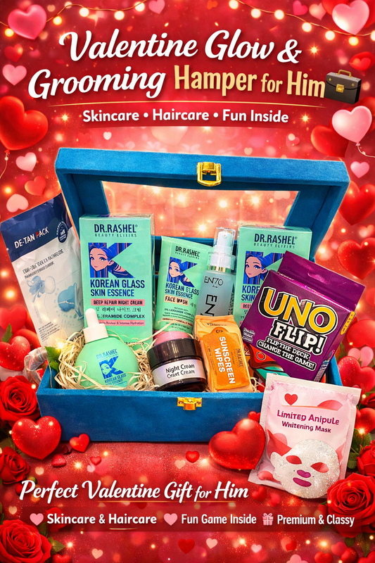 Valentine Glow & Grooming Hamper for Him 💼✨
Skincare • Haircare • Fun Inside - Booking Closes on 7th Feb
