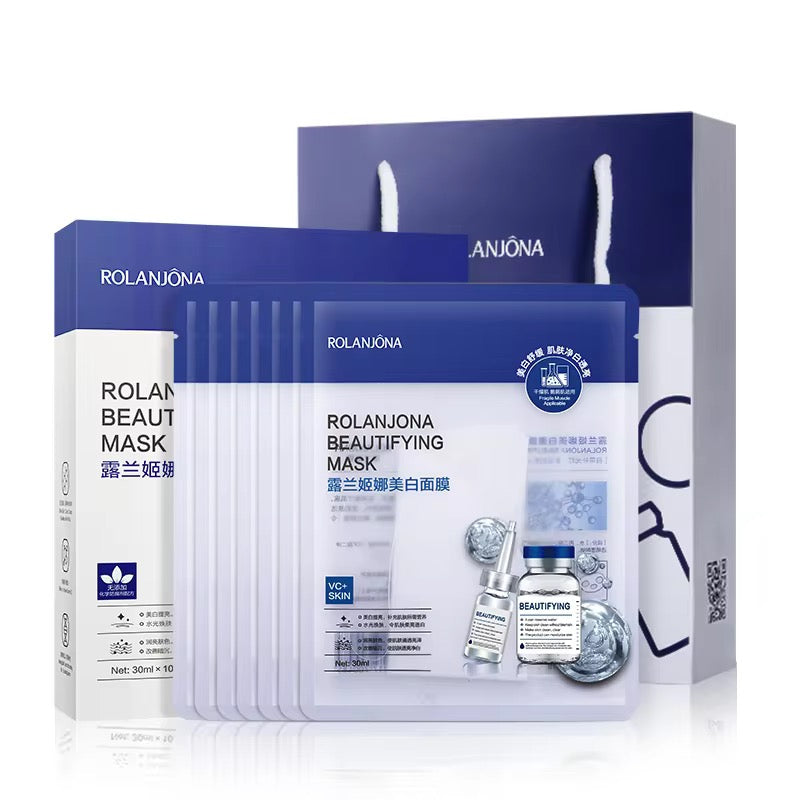 ROLANJONA Korean Brightening and Whitening Essence Sheet Mask (Glass Skin Glow Care 🇰🇷)