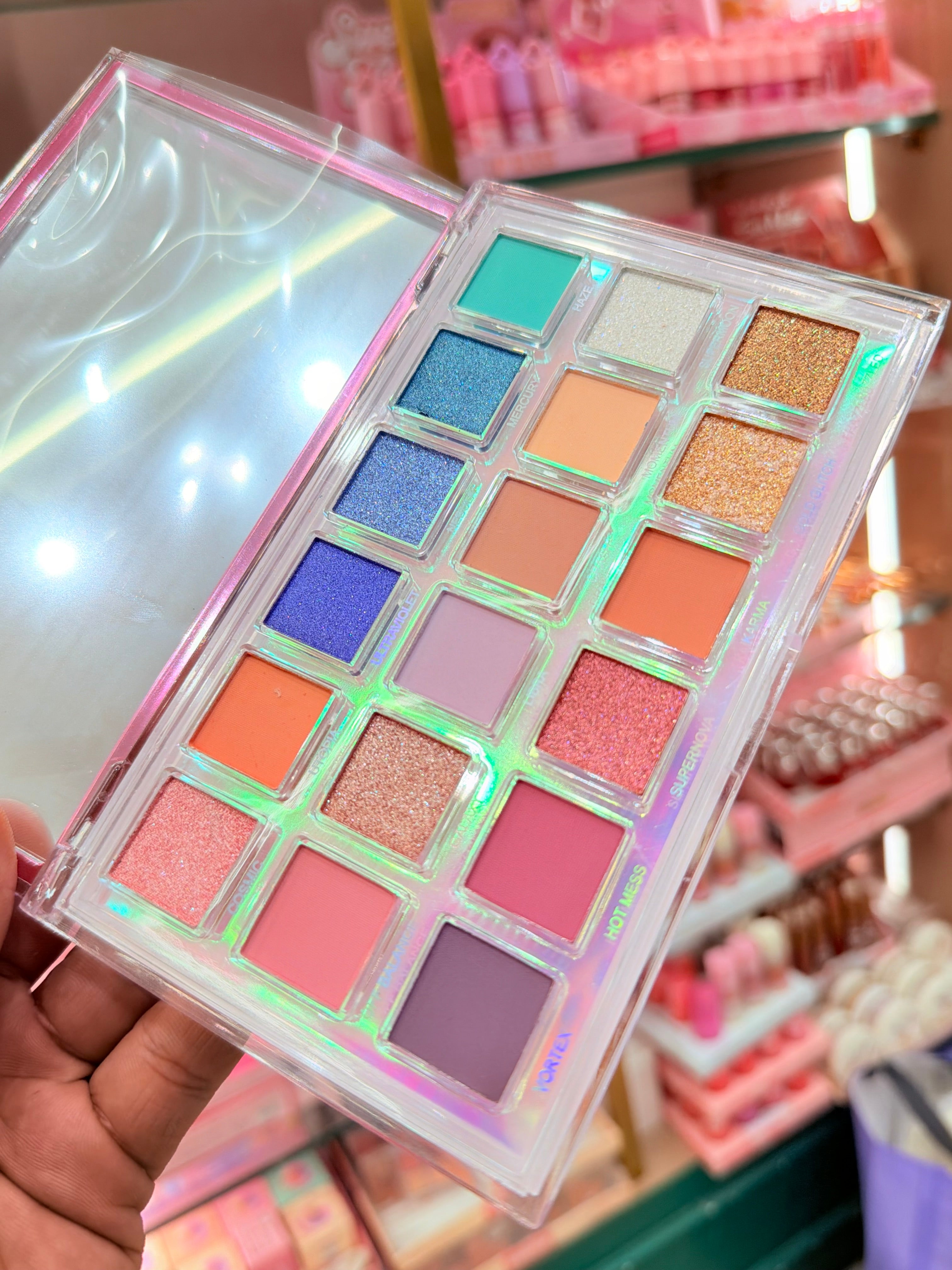 Hudamoji Mercury Retrograde Pro Makeup Eyeshadow Pallete - 18 Colors - Amazing Pigments - BEST DEAL LIMITED STOCK ONLY