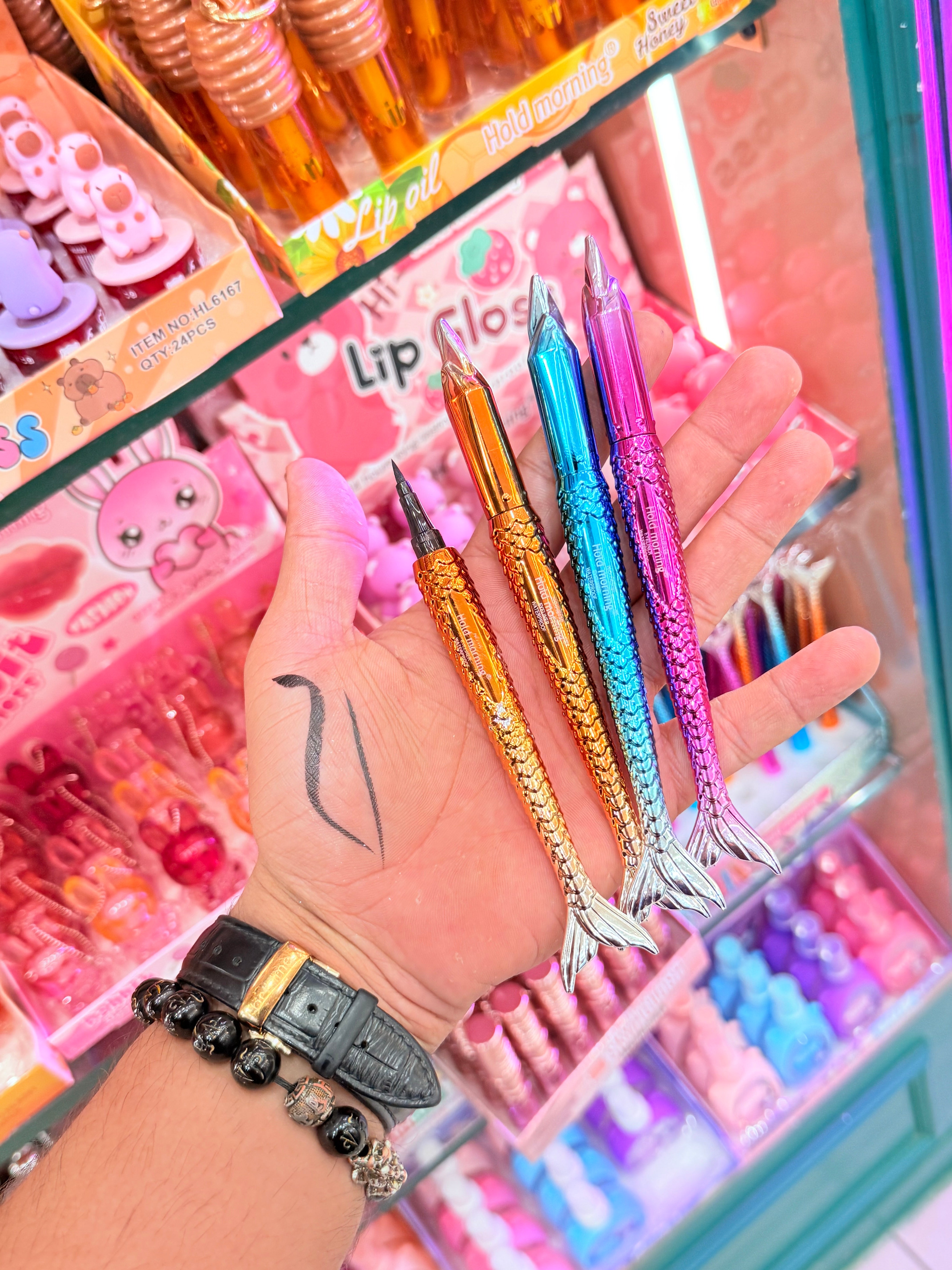 Mermaid Sketch Eyeliners - Jet Black