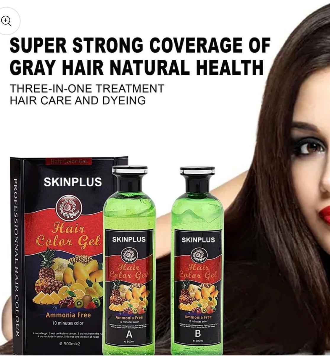 NEW SKINPLUS GEL HAIR COLOR - Fruit Vinegar HAIR AND BEARD COLOR - DO NOT TOUCHES THE SCALP (PRICE HIKED DUE TO SURGE DEMAND) 📈