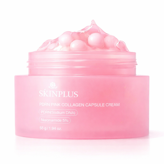 Skinplus PDRN Pink Collagen Capsule Cream – Glass Skin Repair Formula (Niacinamide 5%) Repair. Brighten. Plump.
All-in-One Korean Inspired Glow Cream. EARLY BIRD 🦅