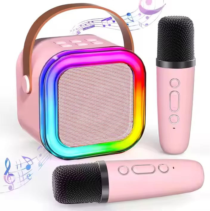 AI Karaoke Speaker + Wireless Mic — Glow, Flow, and Sing!
