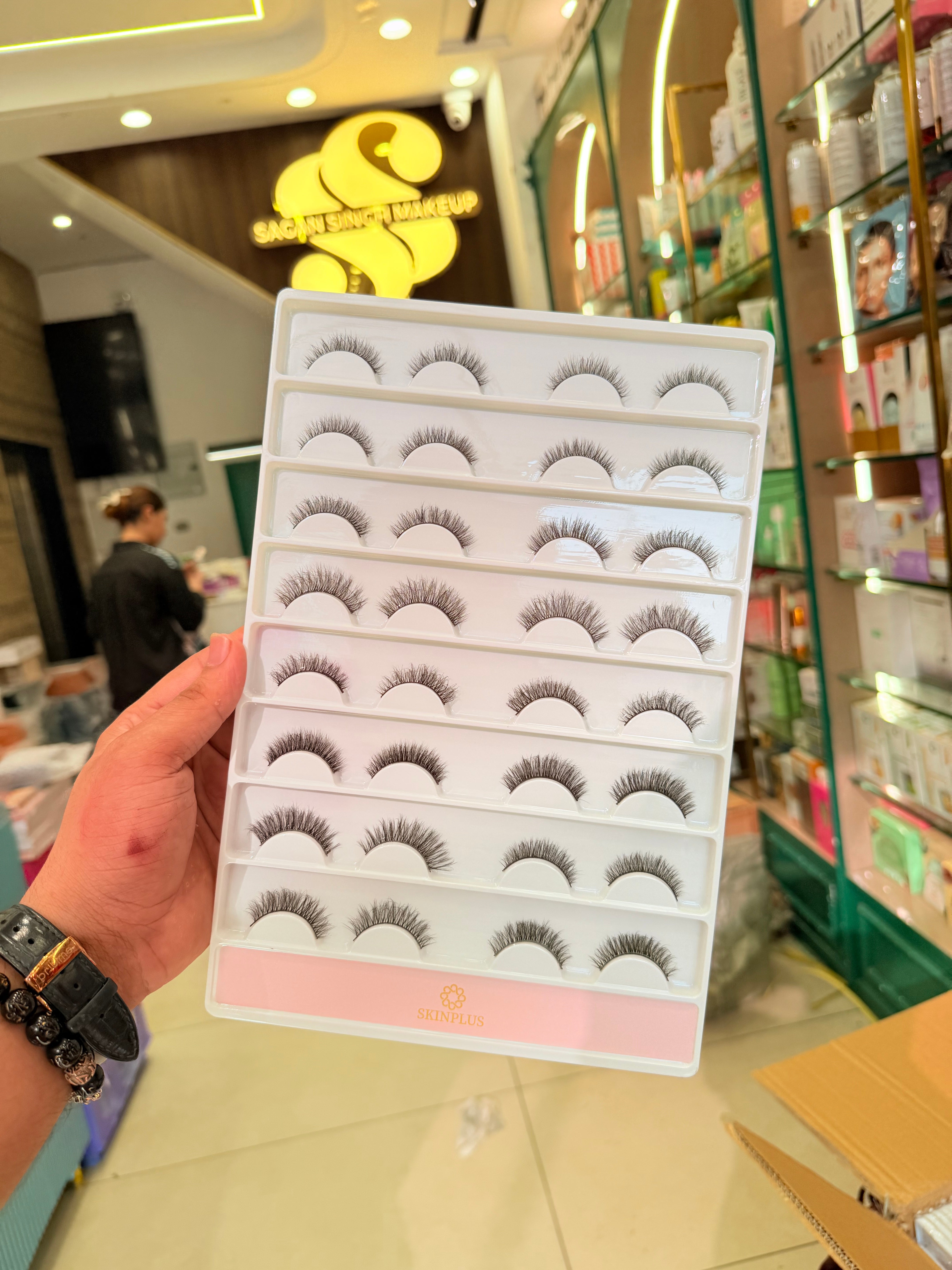 Skinplus 3D Mink False Eyelashes Set – 16 Pairs Premium Multi-Style Lash Collection