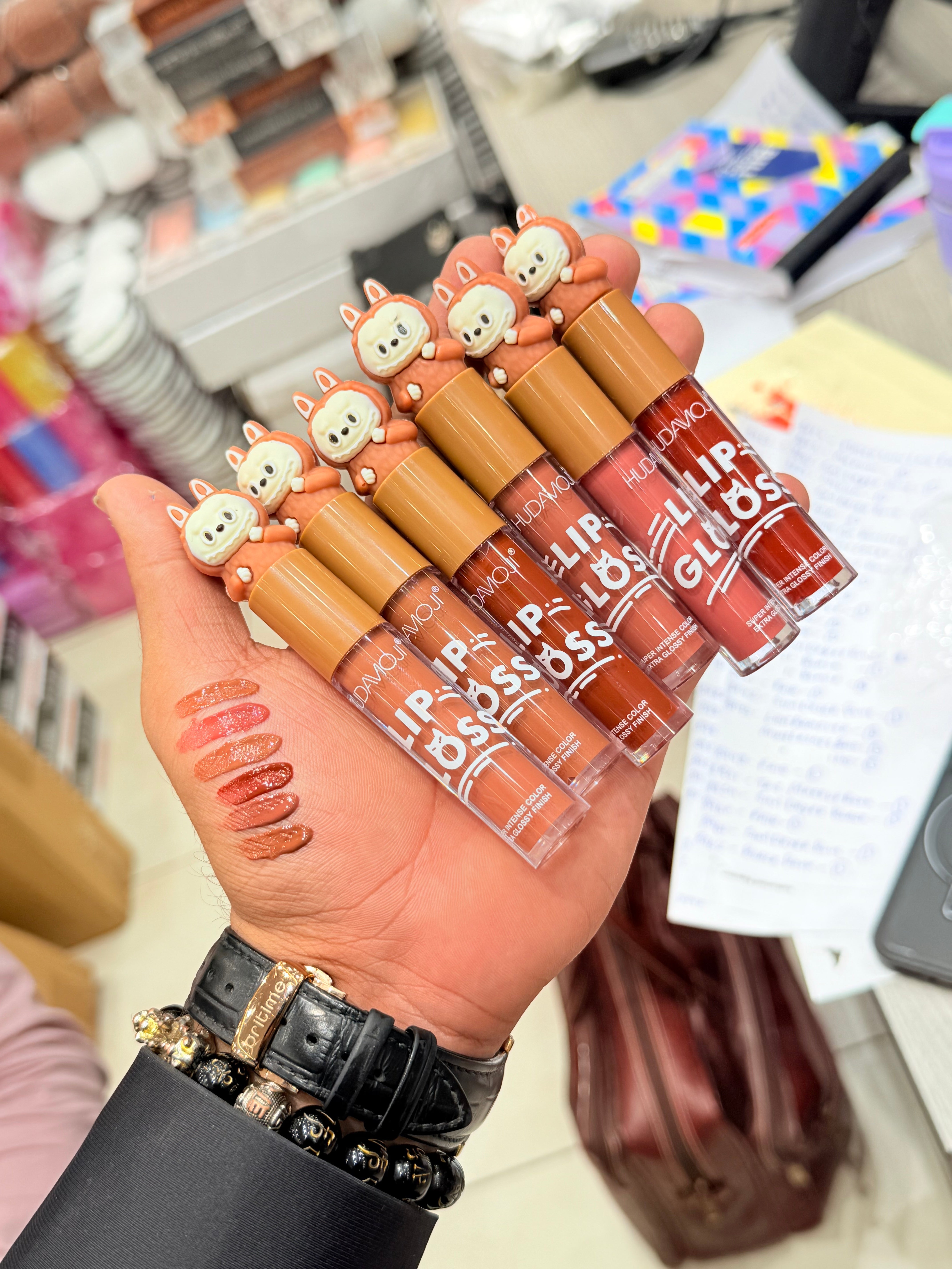Labubu LipGlosses - Nudes And Browns 6pcs