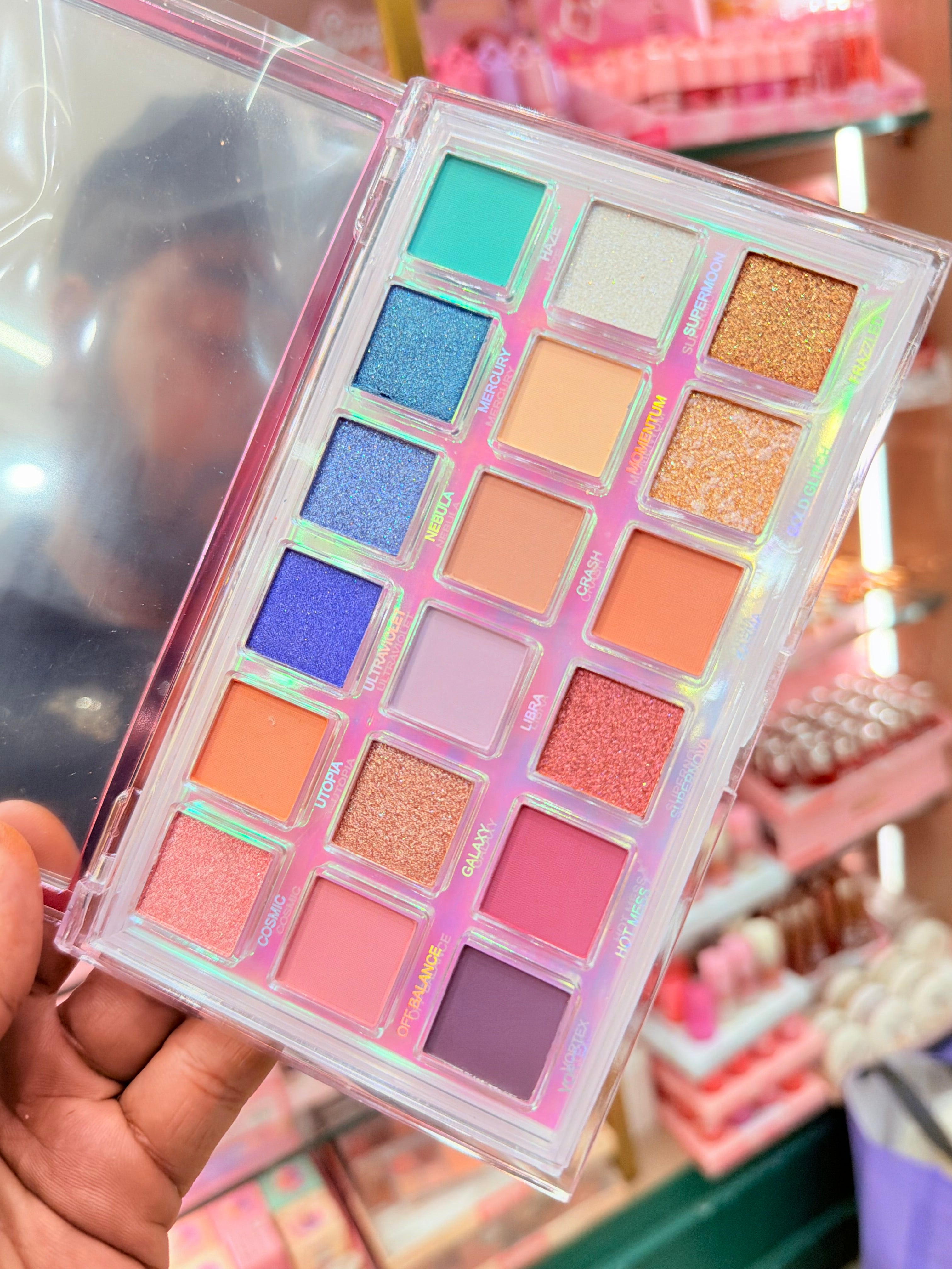 Hudamoji Mercury Retrograde Pro Makeup Eyeshadow Pallete - 18 Colors - Amazing Pigments - BEST DEAL LIMITED STOCK ONLY