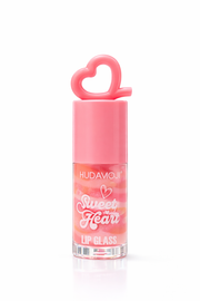 HUDA MOJI Sweet Heart Glitter Lip Gloss – High Shine Sparkling Lip Glass