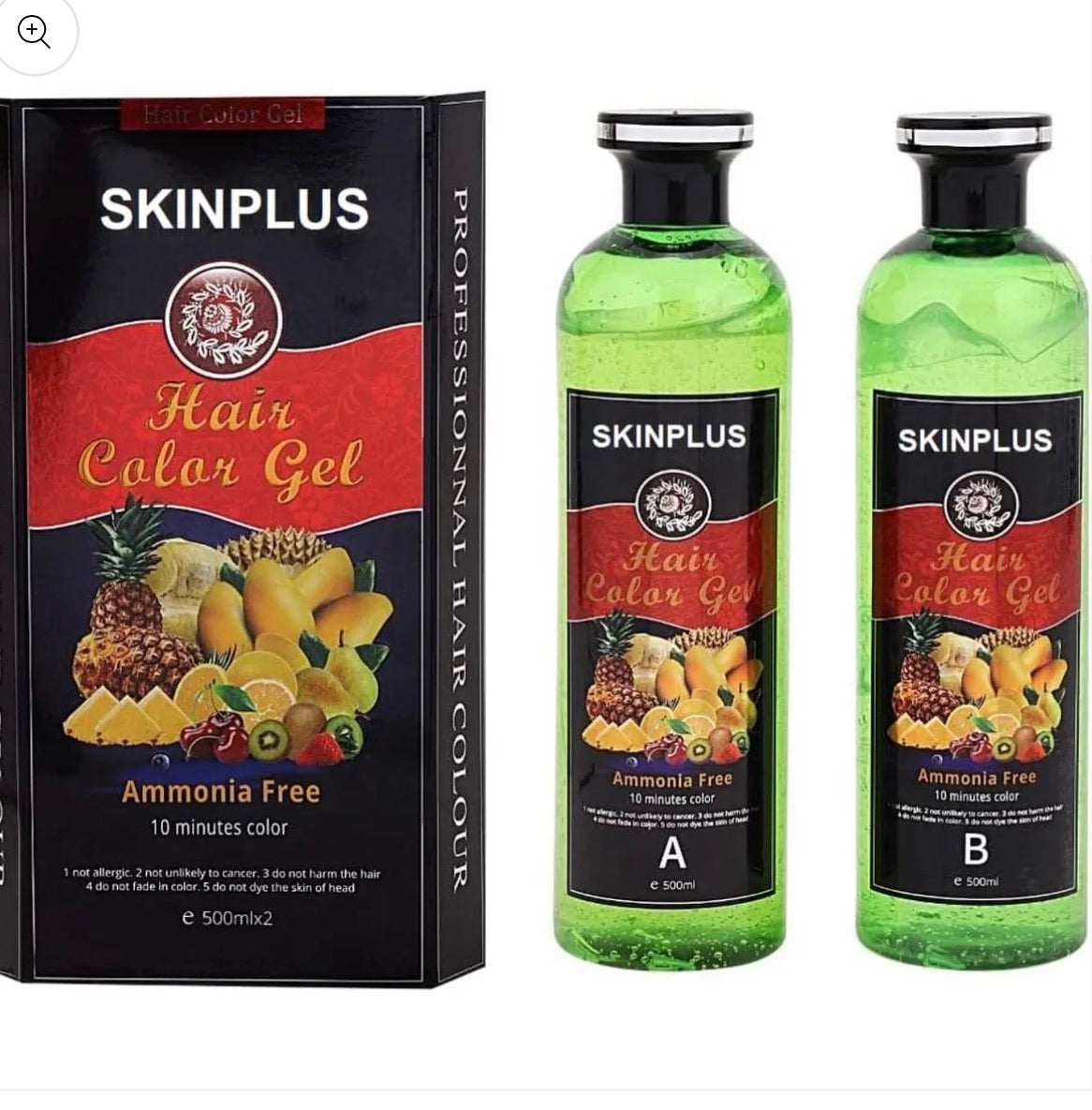 NEW SKINPLUS GEL HAIR COLOR - Fruit Vinegar HAIR AND BEARD COLOR - DO NOT TOUCHES THE SCALP (PRICE HIKED DUE TO SURGE DEMAND) 📈