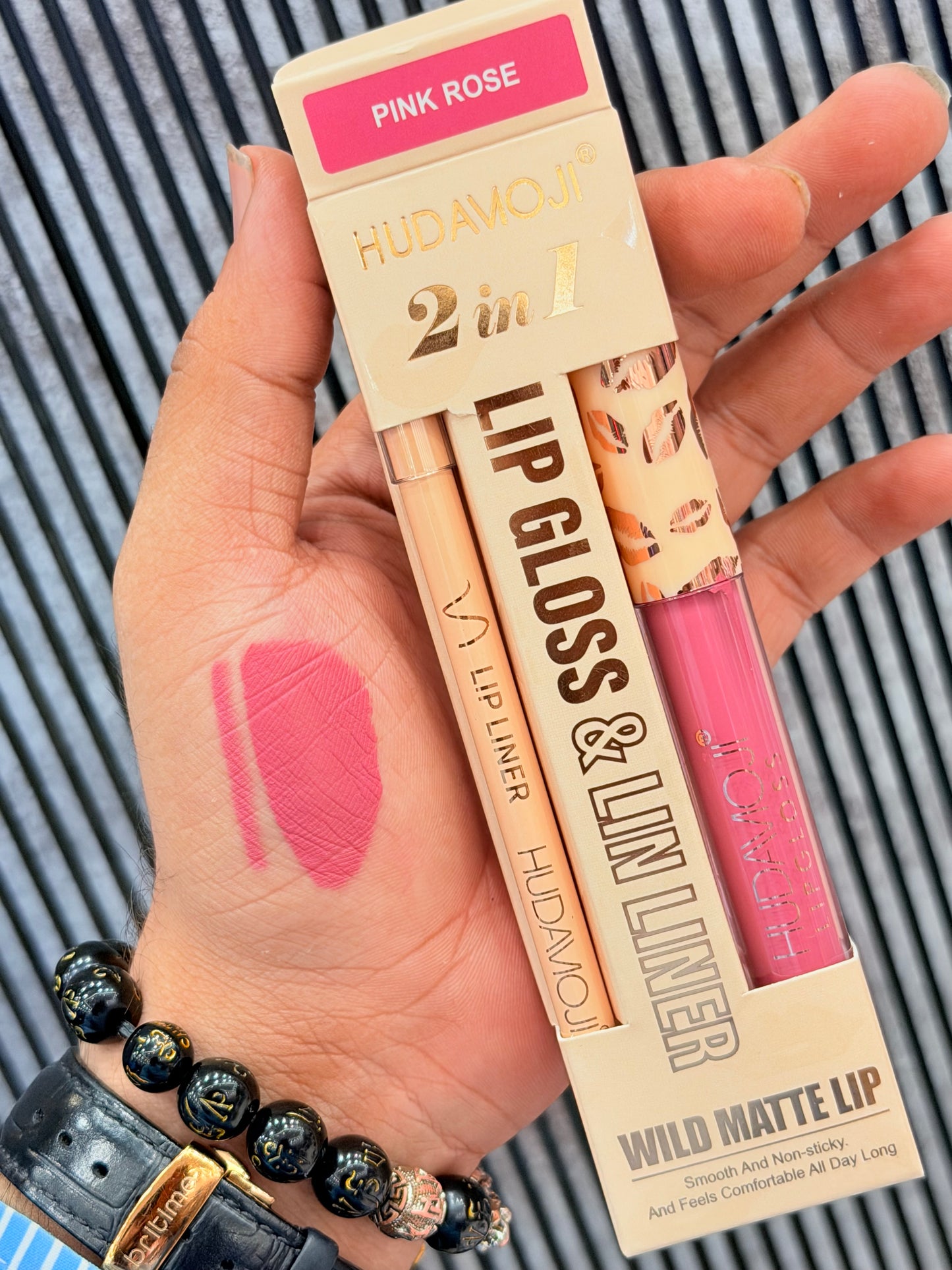 Hudamoji 2in1 Matte LipGloss + Lipliner