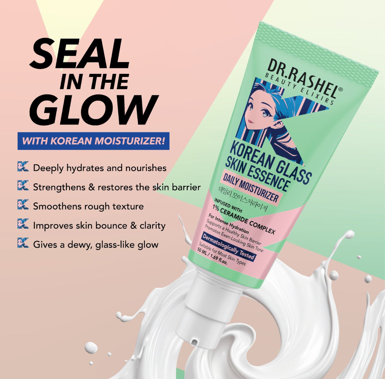 Dr. Rashel Korean Glass Skin Essence Daily Moisturizer – 50ml