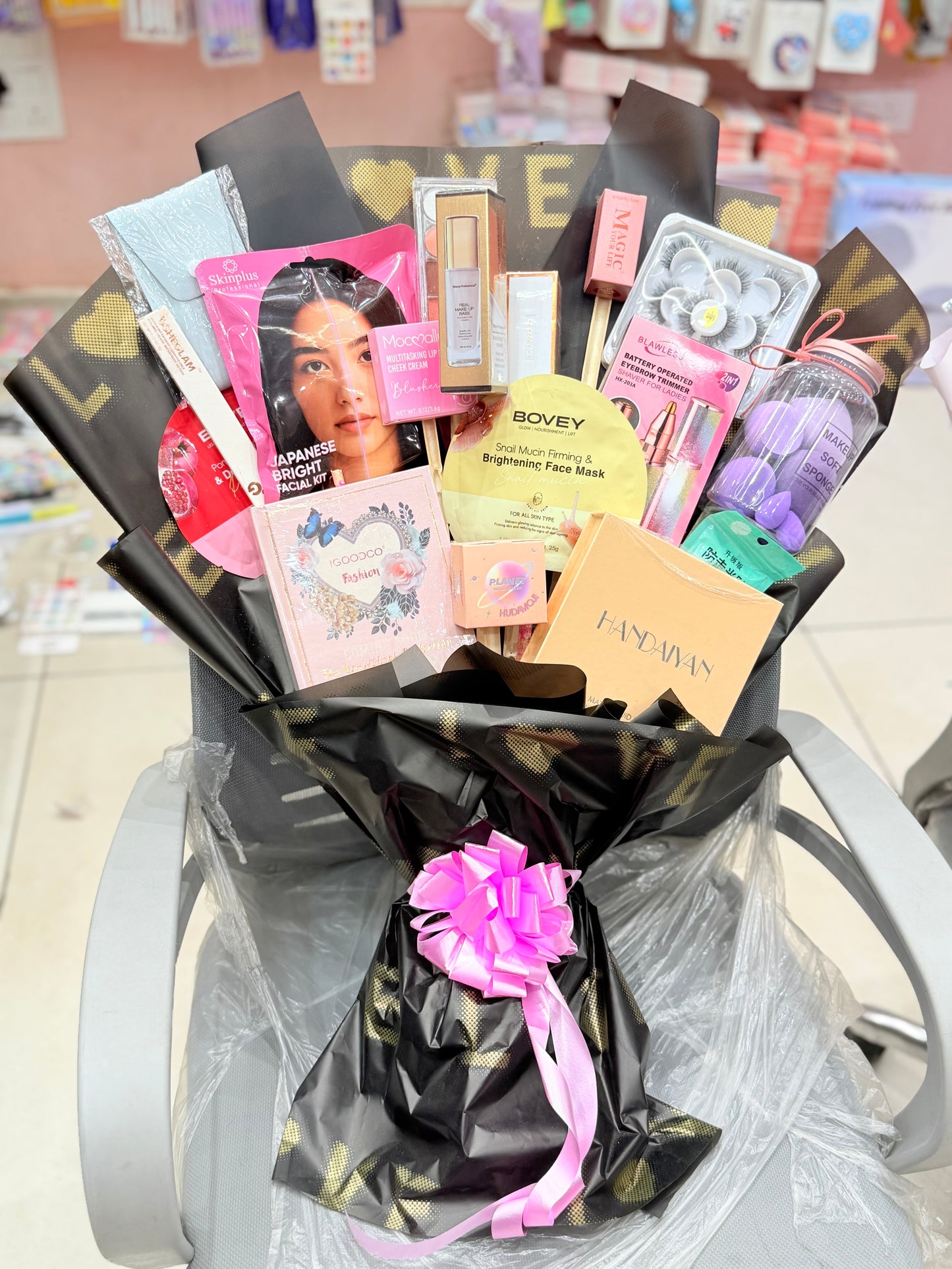 Valentine’s Glam Love Bouquet – Complete Makeup & Glow Gift Hamper - WE WILL CALL FOR COLOR SELECTIONS
