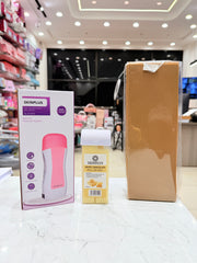 Skinplus Roll-On Wax Kit – Wax Heater + White Chocolate Roll-On Wax + Wax Strips Pack | Smooth Hair Removal at Home