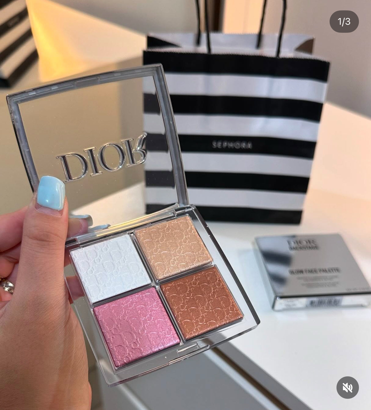 DIOR – BACKSTAGE GLOW FACE PALETTE (HIGHLIGHTER PALETTE) – 001 UNIVERSAL