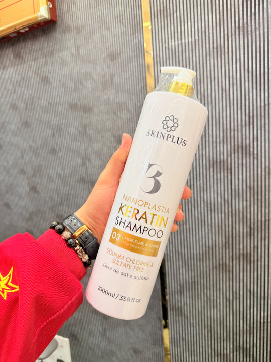 Skinplus NanoPlastia Keratin Shampoo | 1000ml | Paraben Free | Sulphate Free
