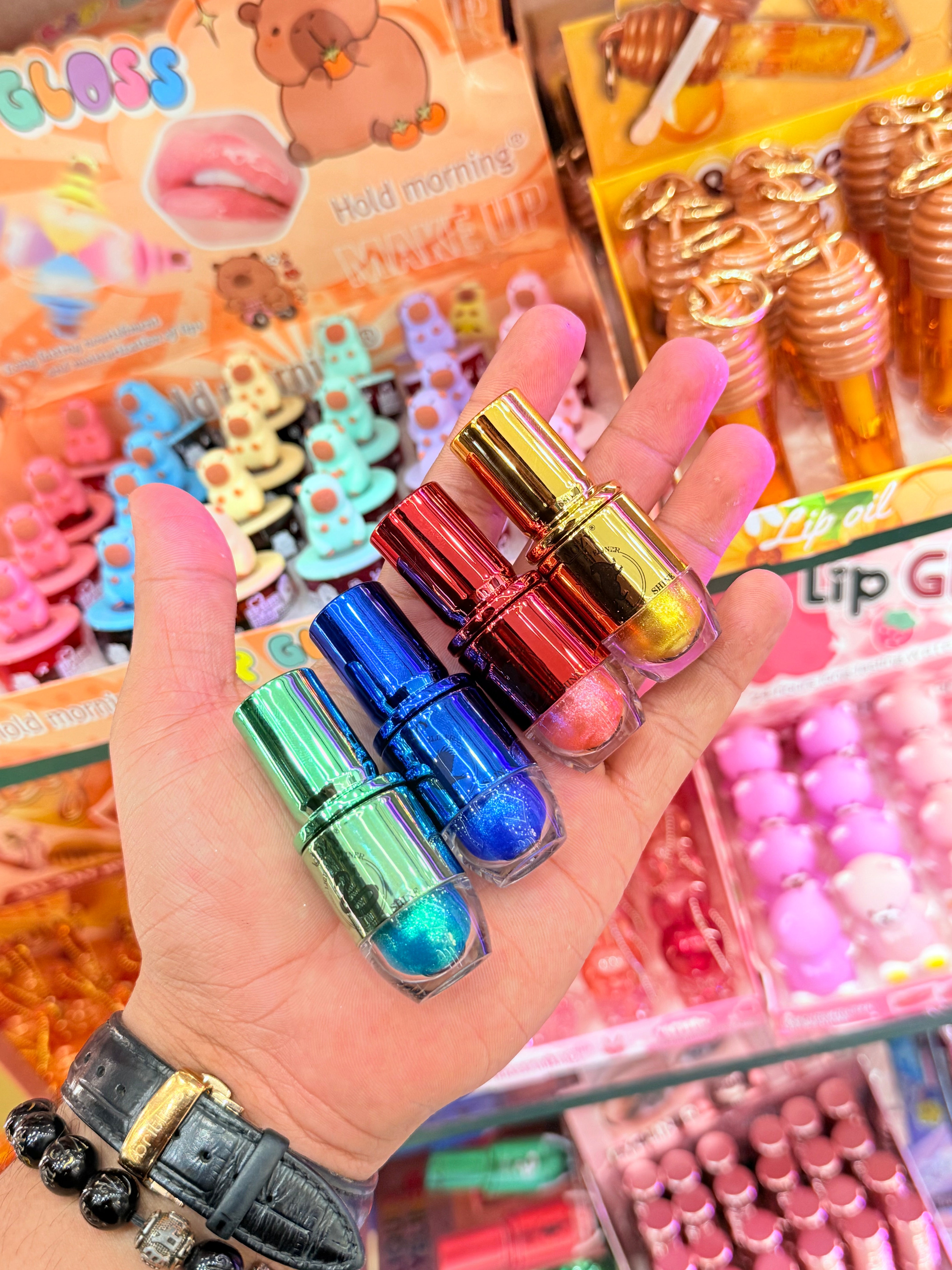 Korean 4pcs Glitter Eyeliner Set ✨ | Multi-Color Shimmer Liquid Liners