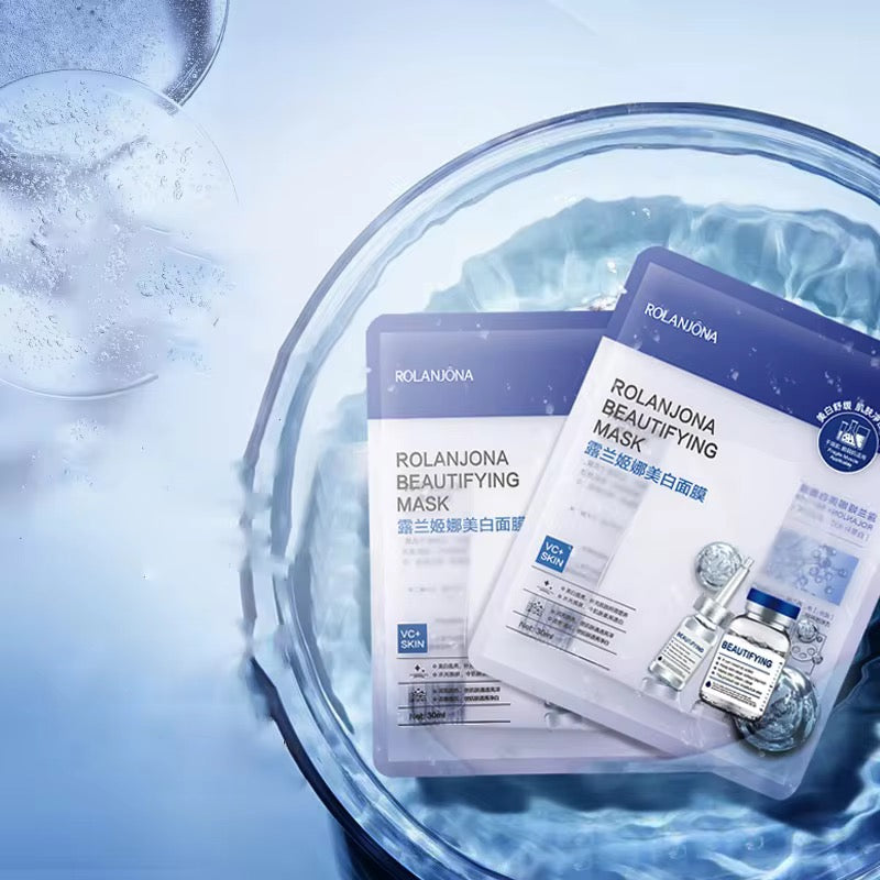 ROLANJONA Korean Brightening and Whitening Essence Sheet Mask (Glass Skin Glow Care 🇰🇷)