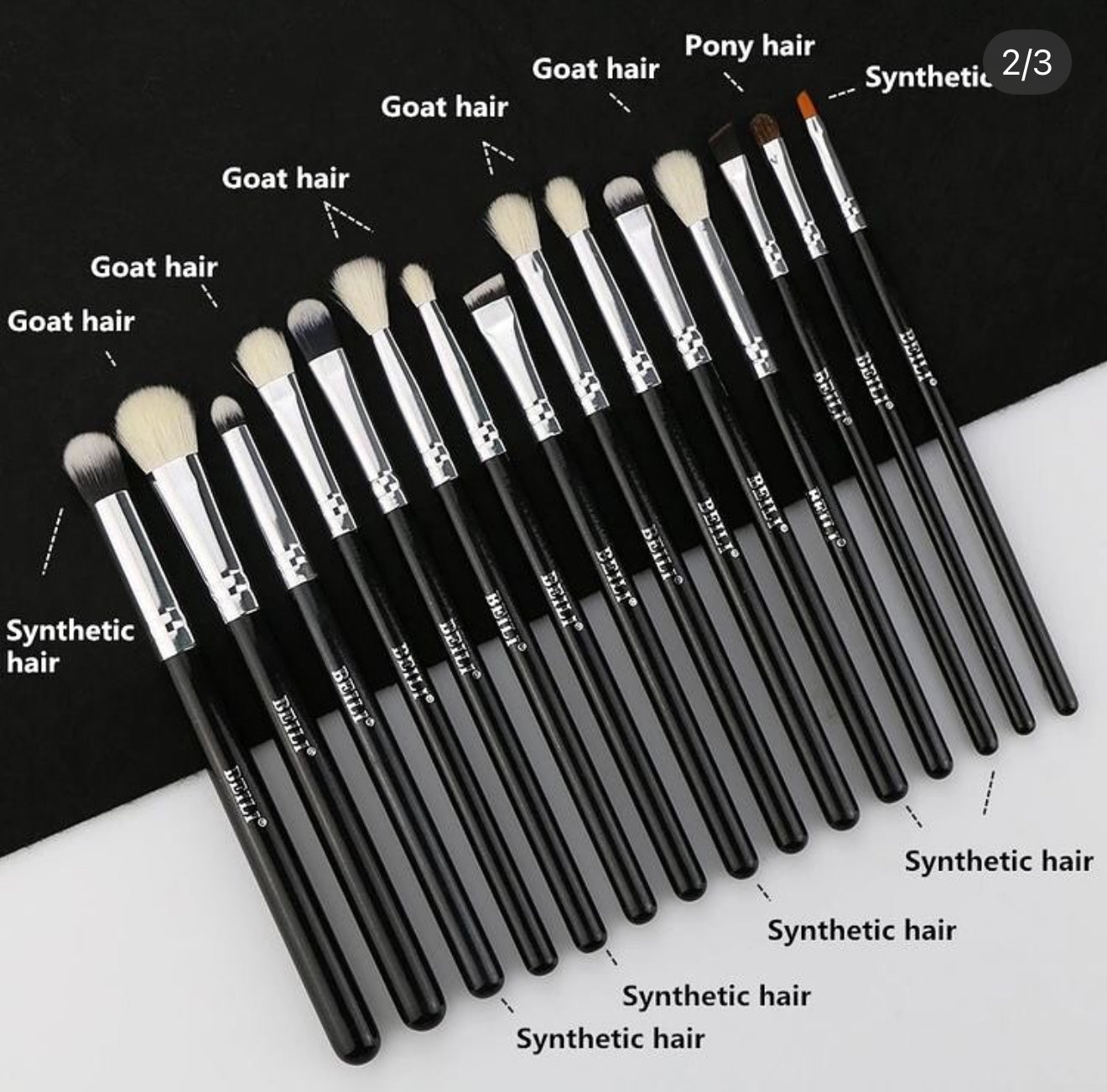 BEILI 15PCS - EYE BRUSHES