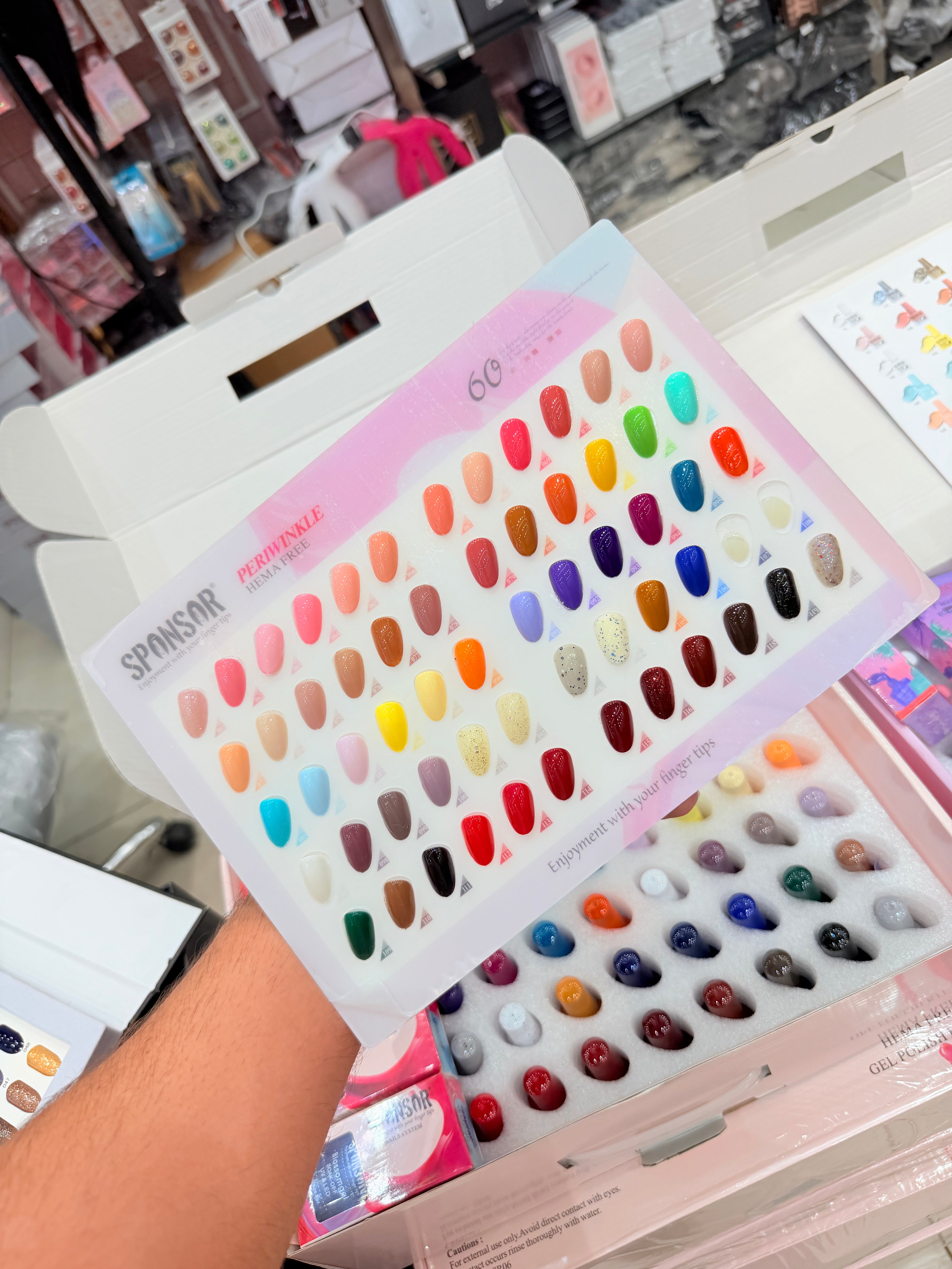 🎨 Sponsor Periwinkle HEMA FREE Gel Polish Kit – 60 Shades | Base