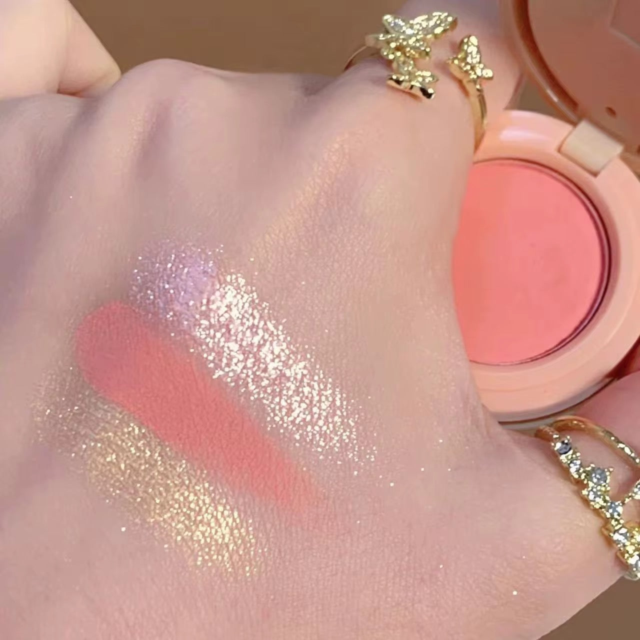 3in1 Highlighter + Blusher Travel Friendly 🐥😍