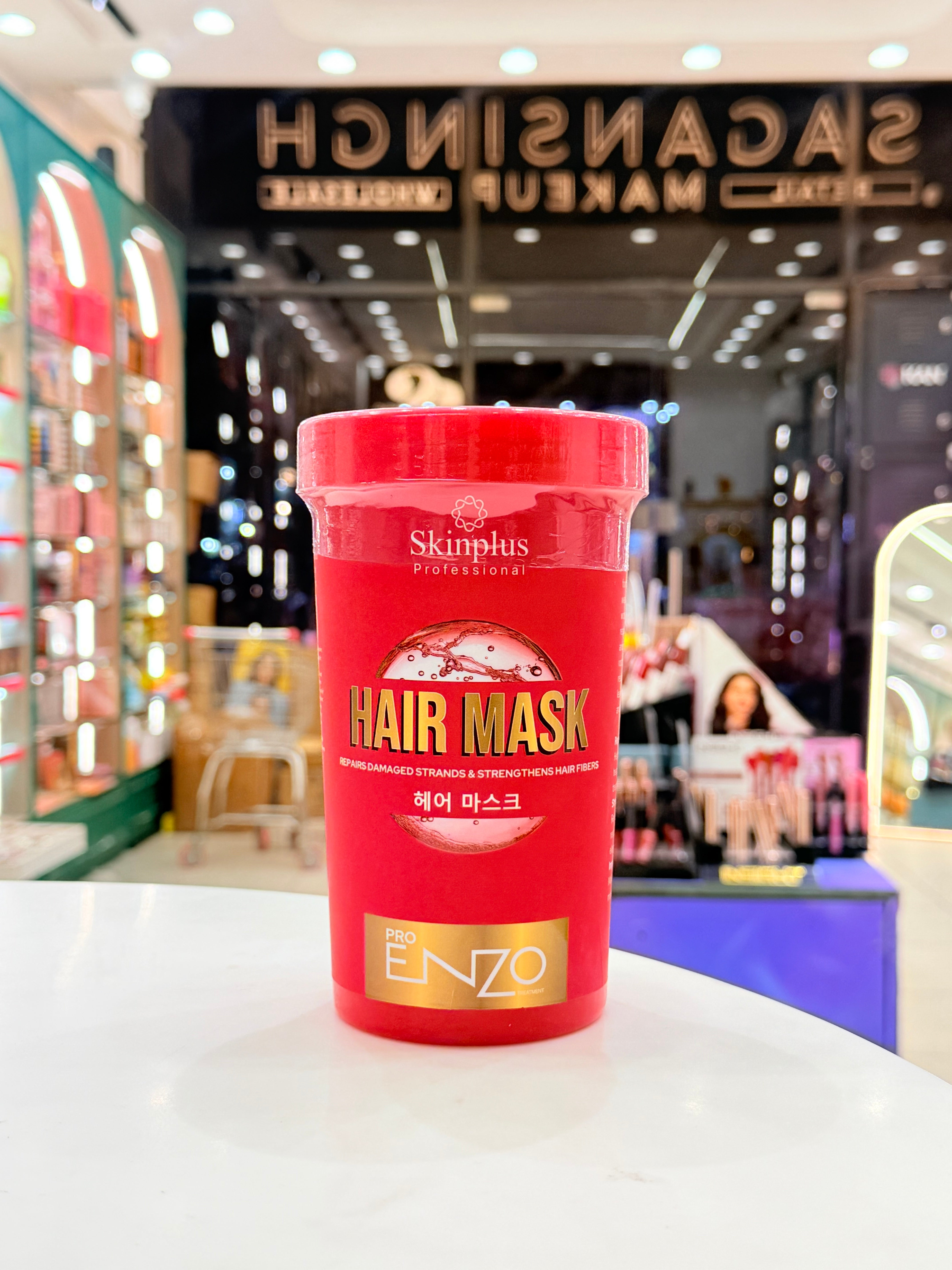 Skinplus Professional Pro ENZO Hair Mask – Damage Repair & Strengthening Treatment | Intensive Hair Care Mask - 800ml
