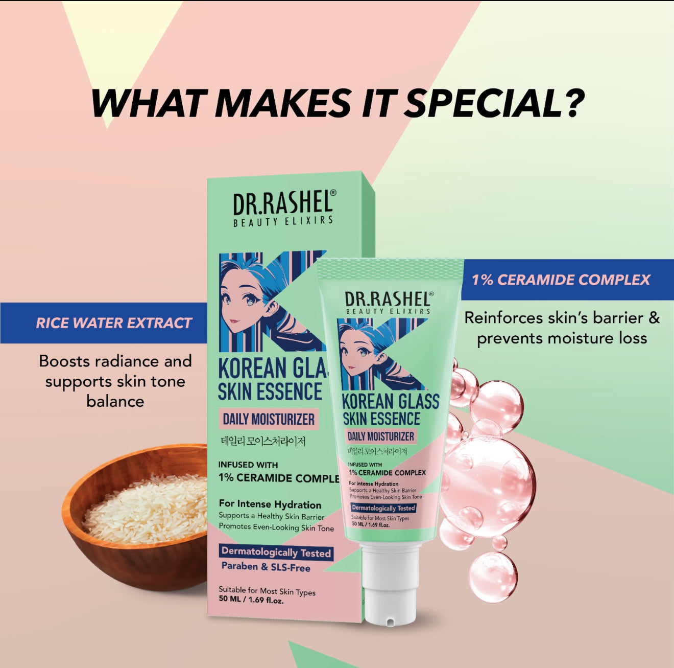 Dr. Rashel Korean Glass Skin Essence Daily Moisturizer – 50ml