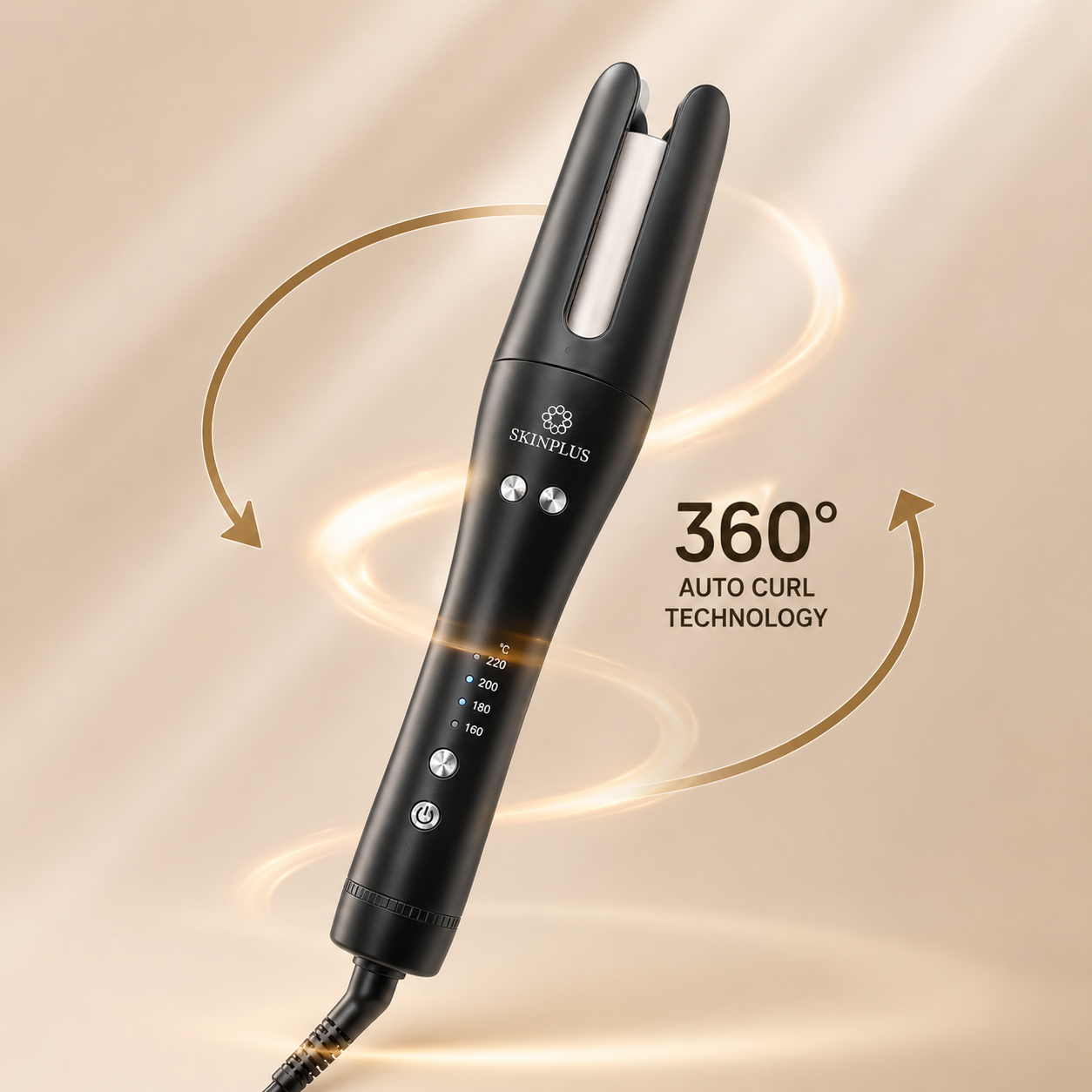 Skinplus Auto Hair Curler - Titanium Plates Inside | One Year Warranty From Official Store | LONG CURL HOLD