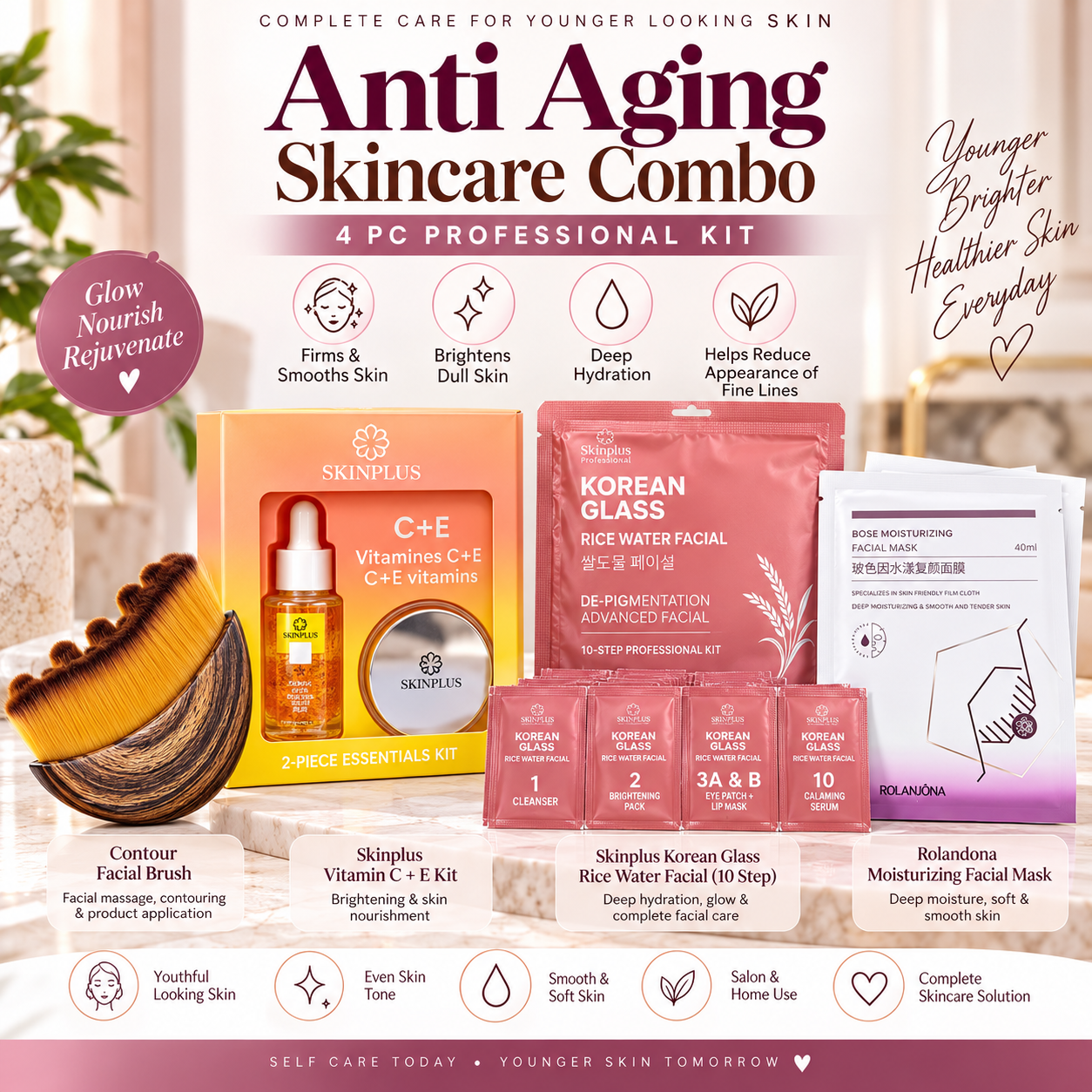 ANTI-AGING SKINCARE COMBO – 4 PC
