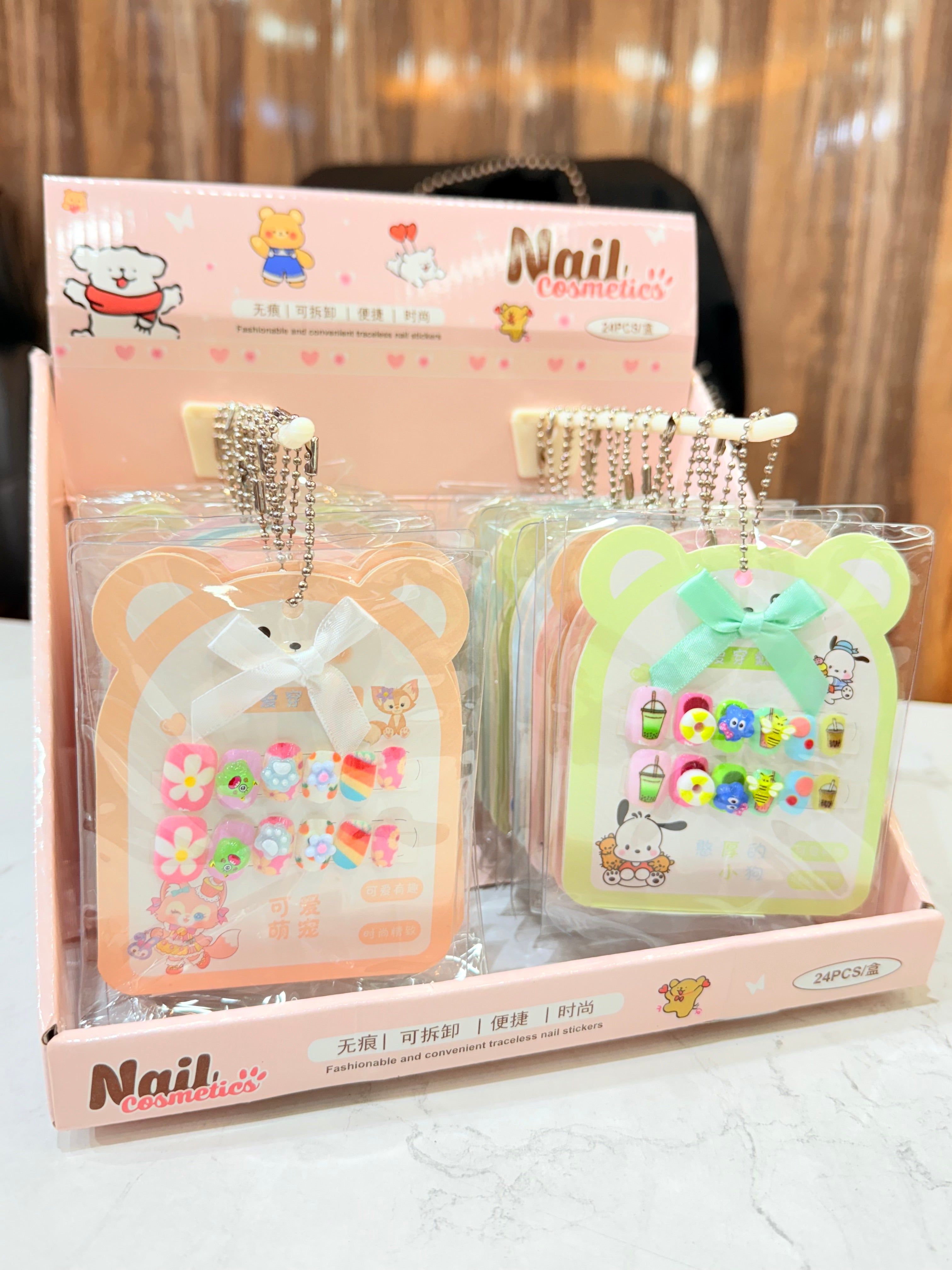 New Kids Kawaii Nails | Wholesale Pack 24pcs | Viral Product