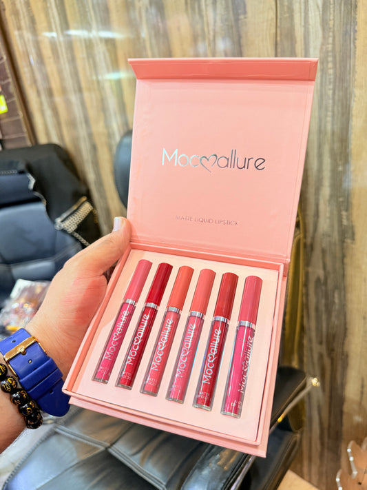 Mocallure 6pcs Matte LipGloss Set