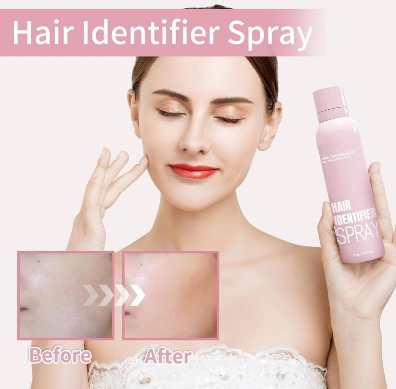 Hair Identifier Spray + Precision Face Razors Set