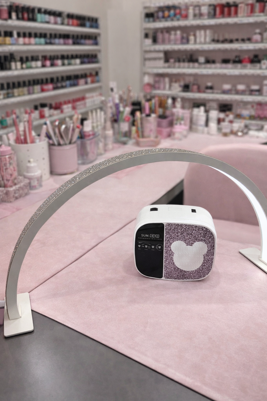 Professional Nail Studio Setup – 168W UV/LED Lamp with Moonlight 75CMS Desk Lamp | Premium Salon Equipment