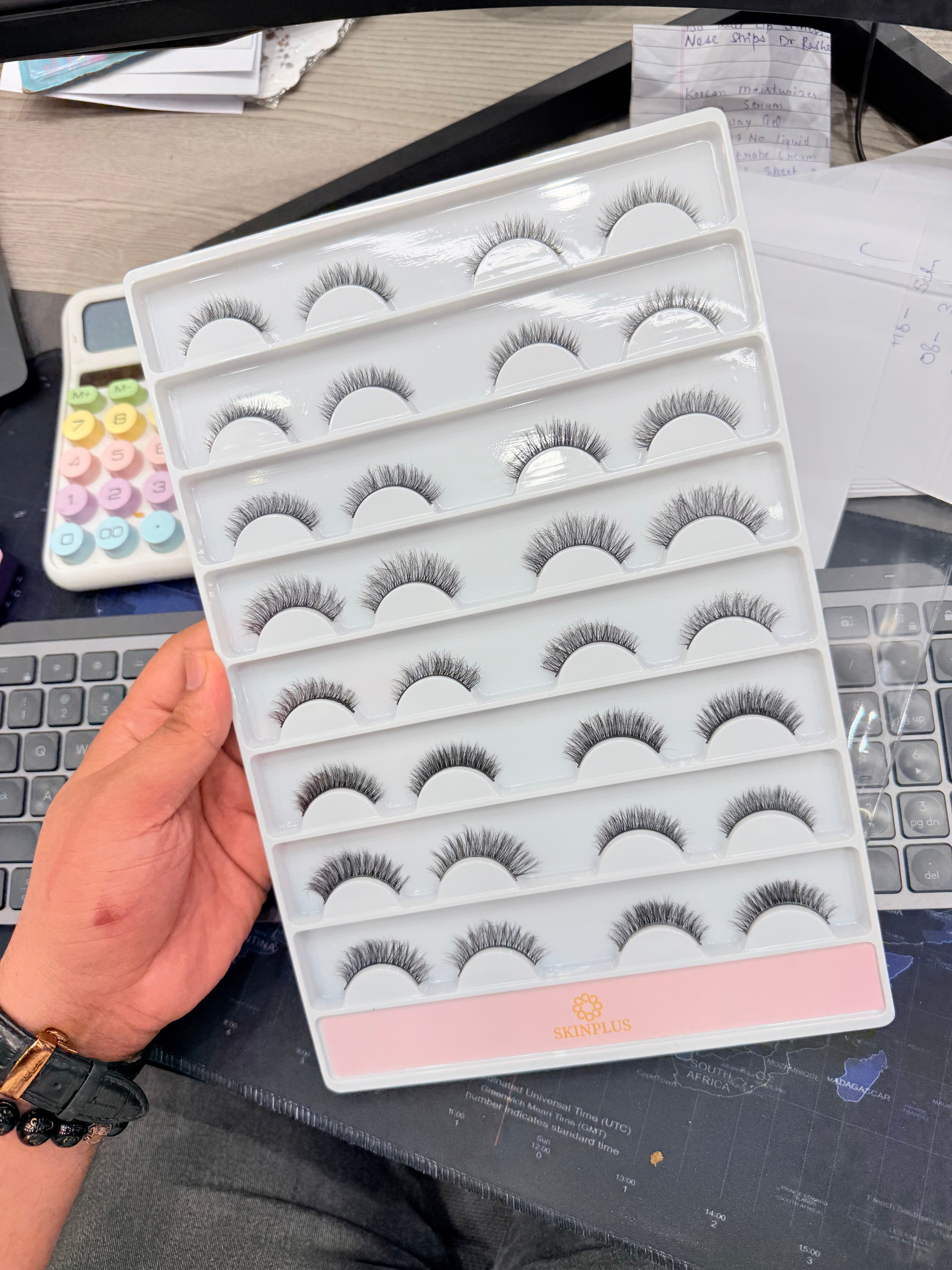 Skinplus 3D Mink False Eyelashes Set – 16 Pairs Premium Multi-Style Lash Collection