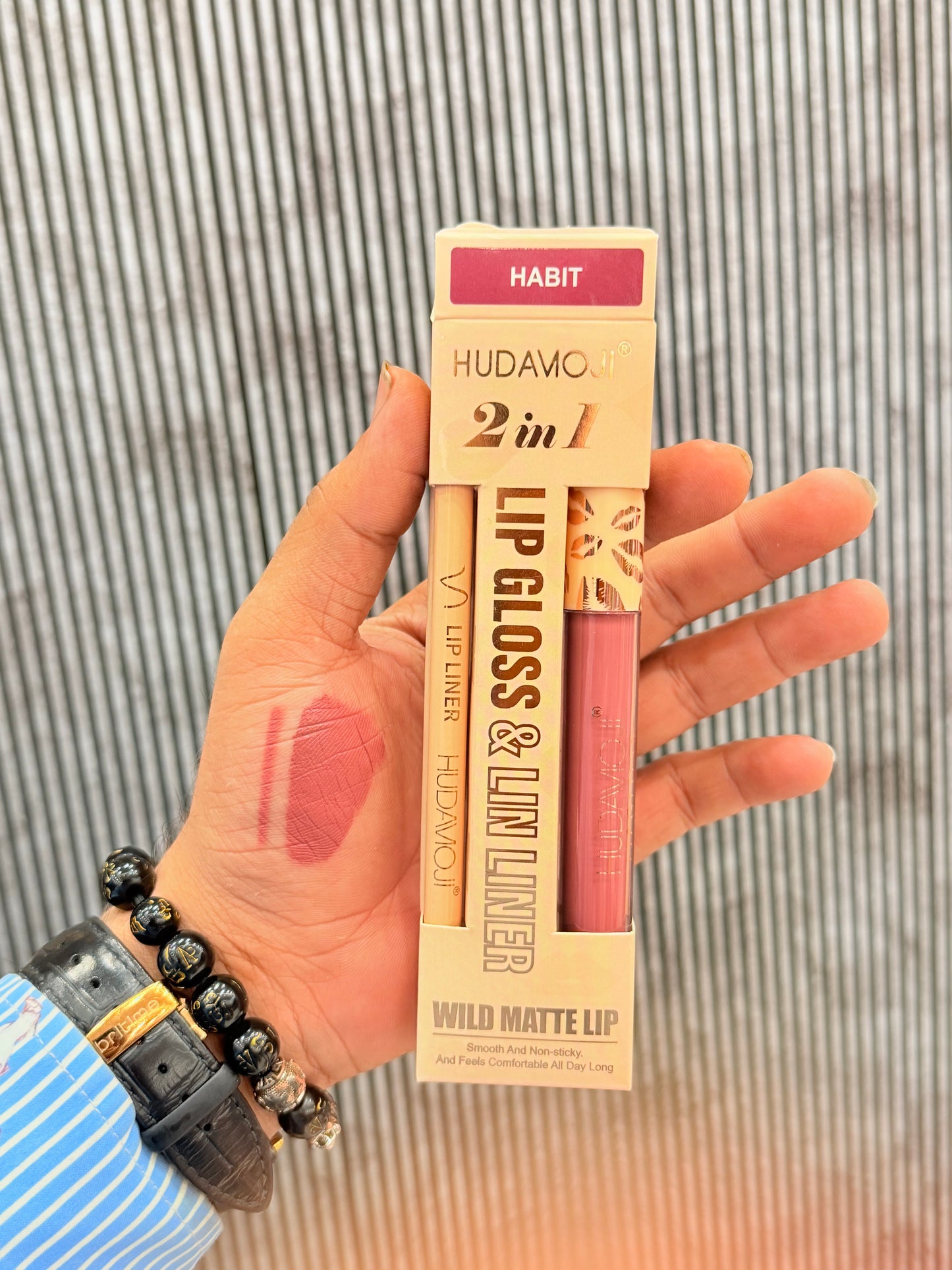 Hudamoji 2in1 Matte LipGloss + Lipliner