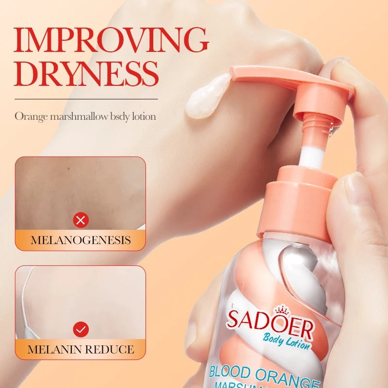 SADOER 200g Body Care Moisturizing
Hydrating Blood Orange Marshmallow Body Lotion