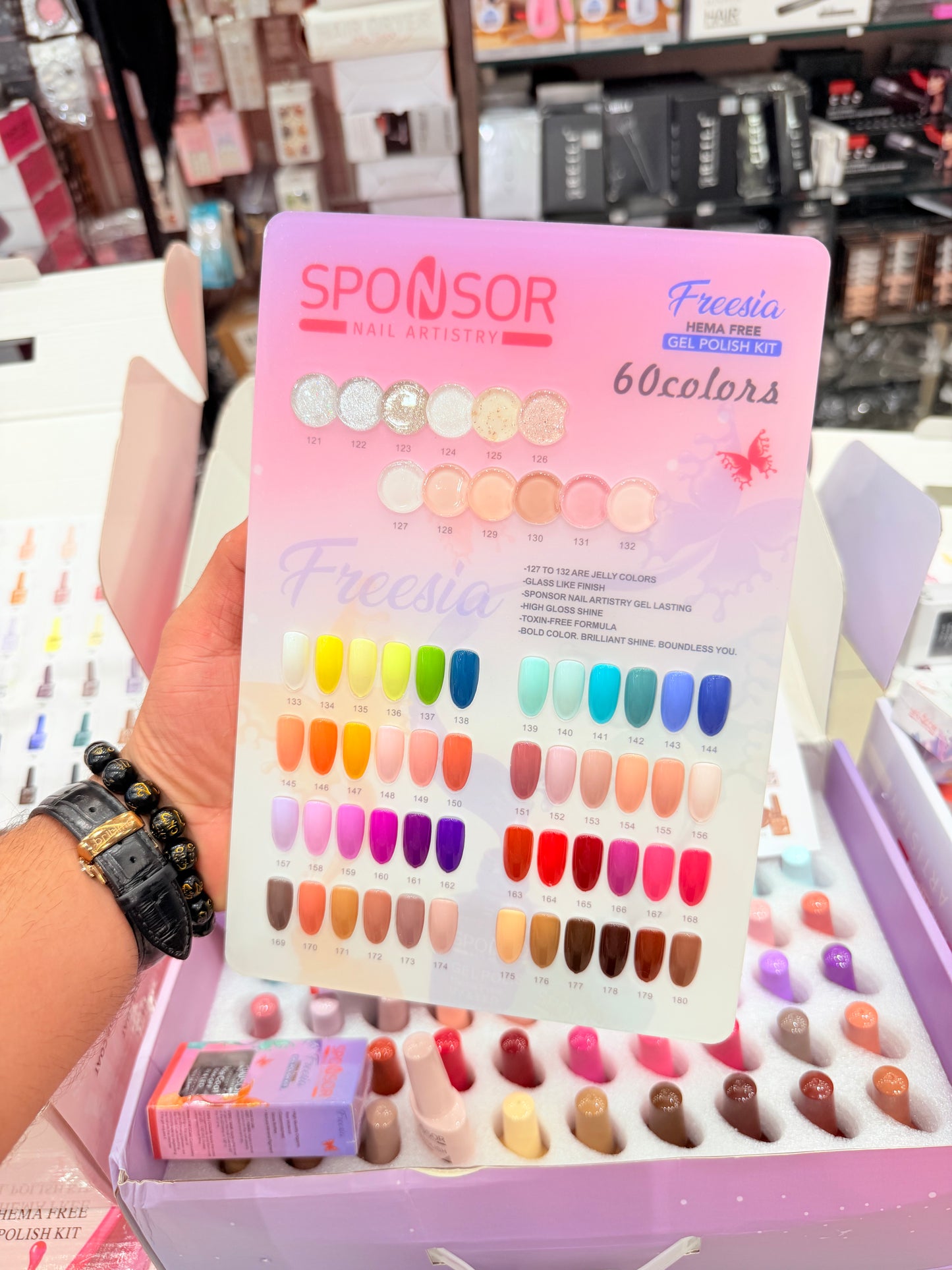 🎨 Sponsor Freesia HEMA FREE Gel Polish Kit – 60 Shades | Base Coat, Top Coat, Matte Coat, Primer & Blossom Gel Included 💅✨