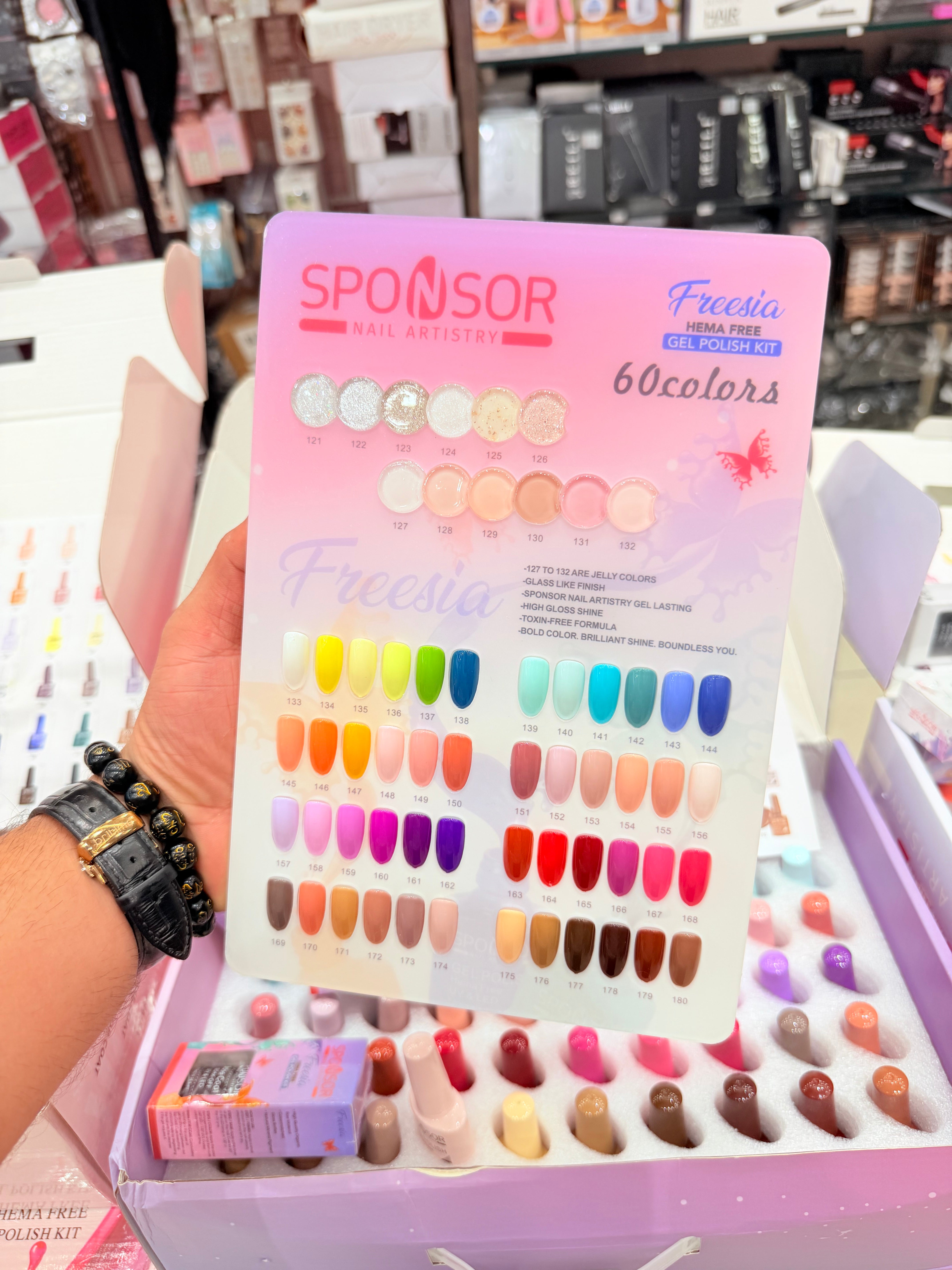 🎨 Sponsor Freesia HEMA FREE Gel Polish Kit – 60 Shades | Base Coat, Top Coat, Matte Coat, Primer & Blossom Gel Included 💅✨