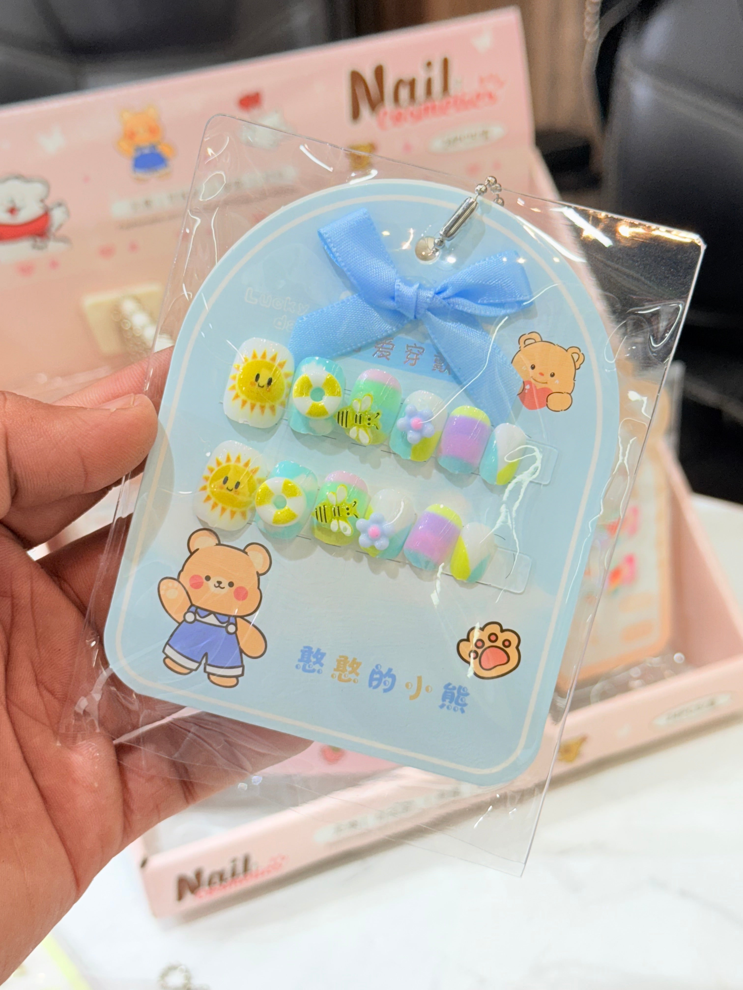 Kids Kawaii Nails | Wholesale Pack 24pcs | Viral Product