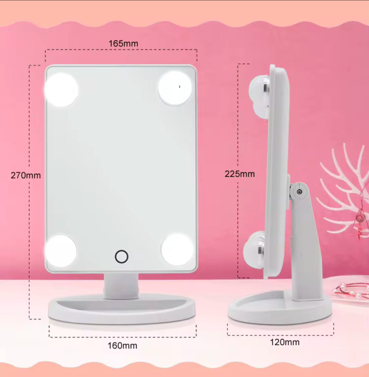 Makeup Vanity Mirror (Touch Sensor)