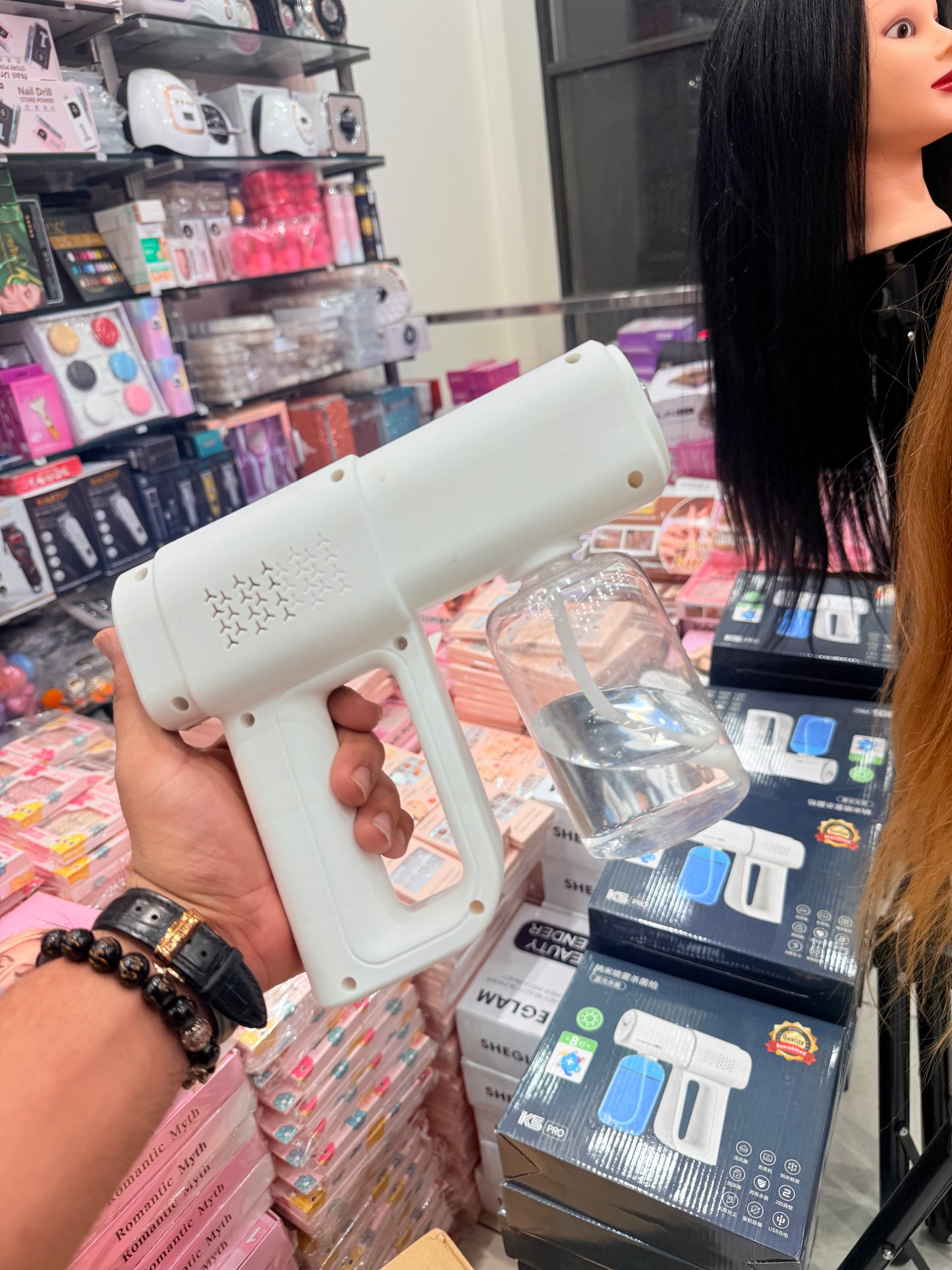 New K5 Pro Nano Spray Disinfectant Gun | USB Rechargeable Sanitizing Spray Device