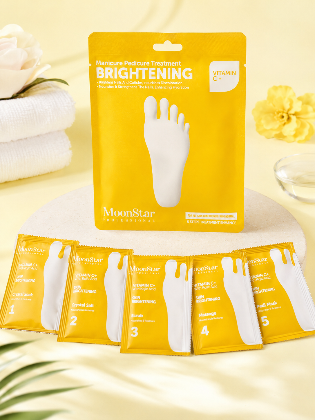 Korean Professional 5-Step Manicure & Pedicure Treatment Kit | Salon-Like Spa Care at Home