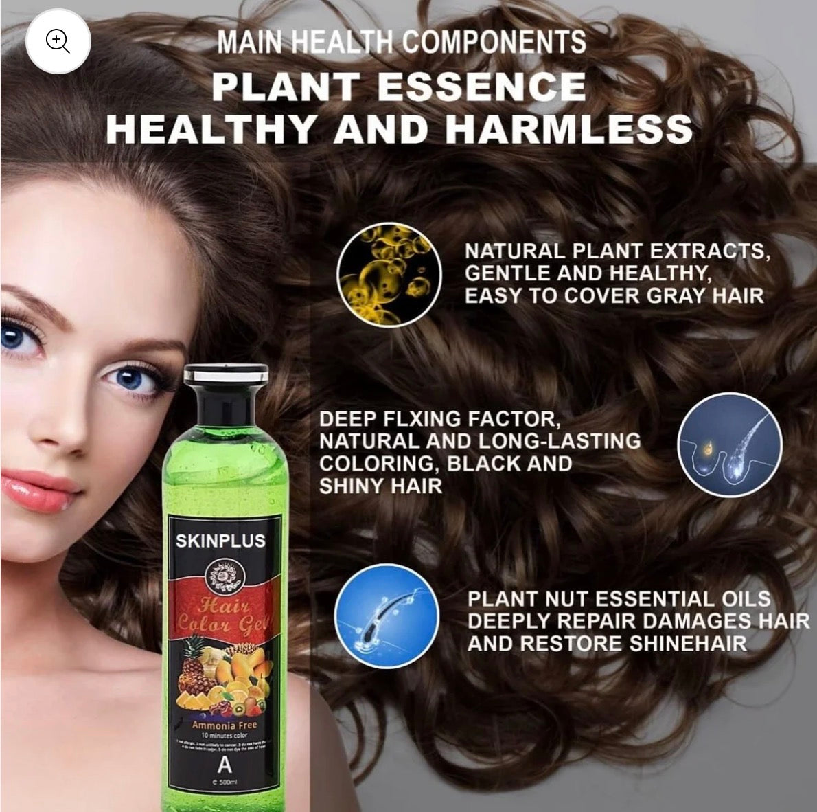 NEW SKINPLUS GEL HAIR COLOR - Fruit Vinegar HAIR AND BEARD COLOR - DO NOT TOUCHES THE SCALP (PRICE HIKED DUE TO SURGE DEMAND) 📈