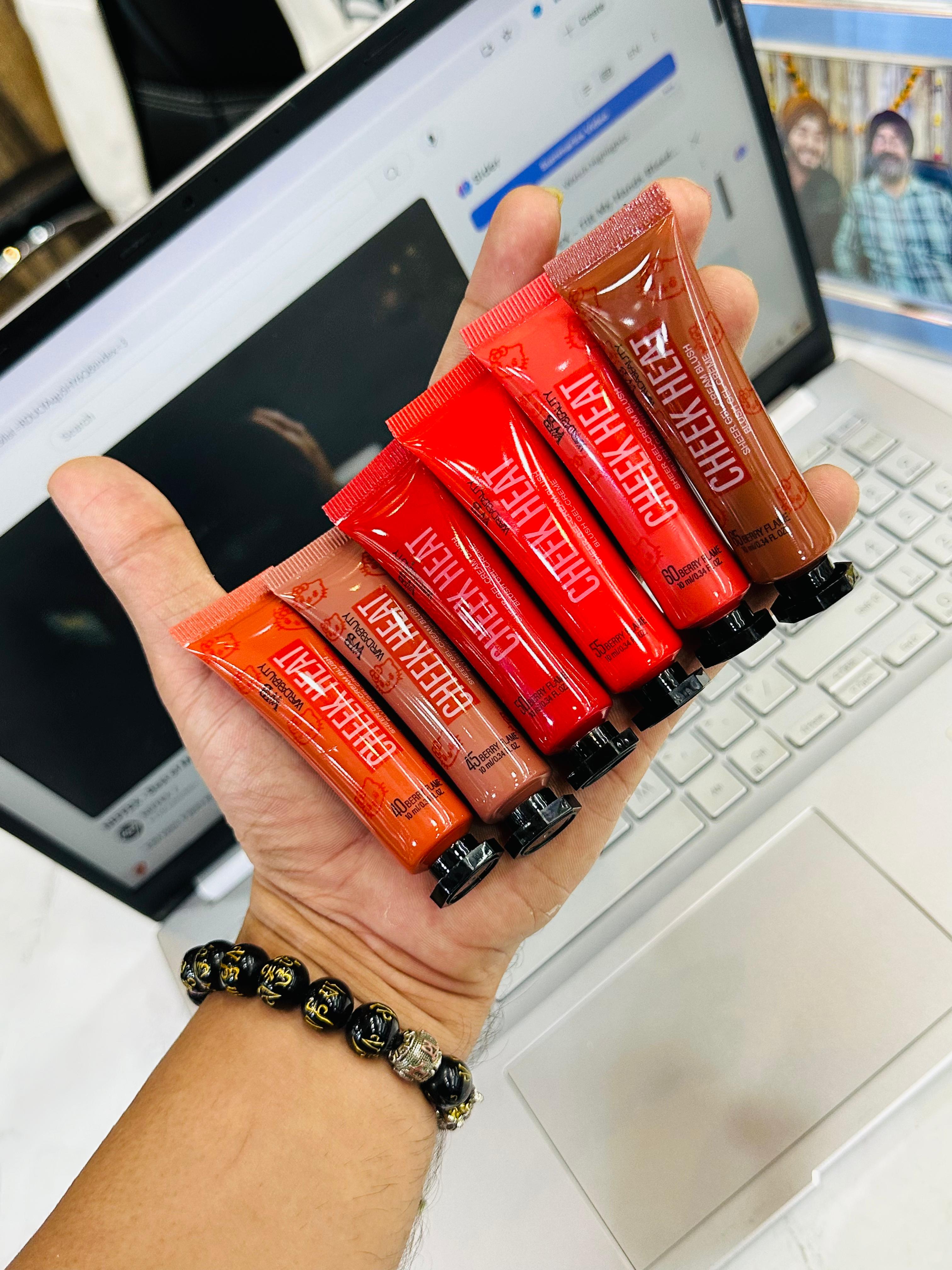 Cheak Heat Blushers and Lip Tints (SET OF 6)